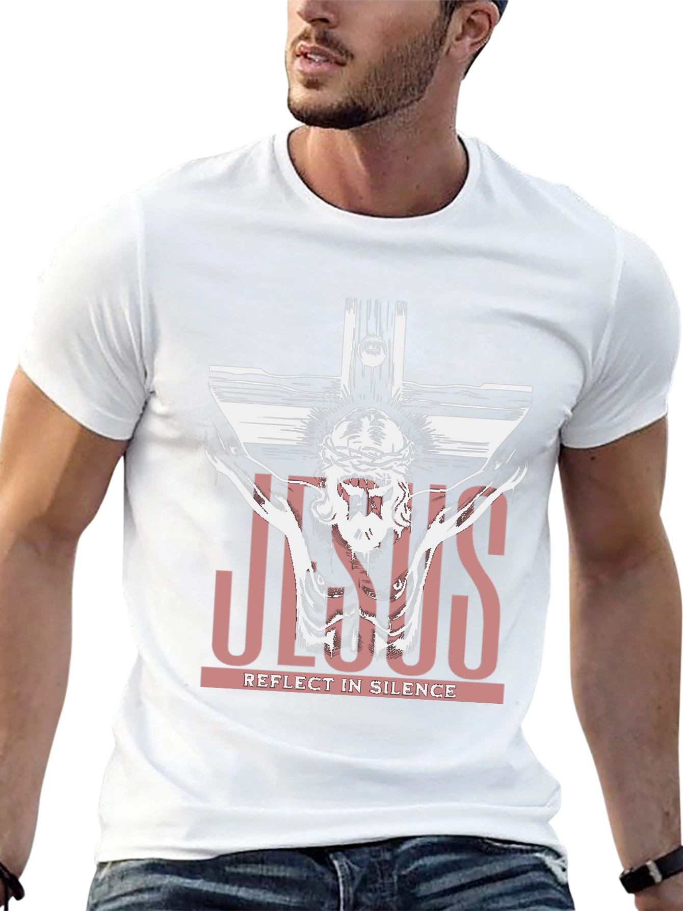 Jesus Reflect in Silence T-Shirt