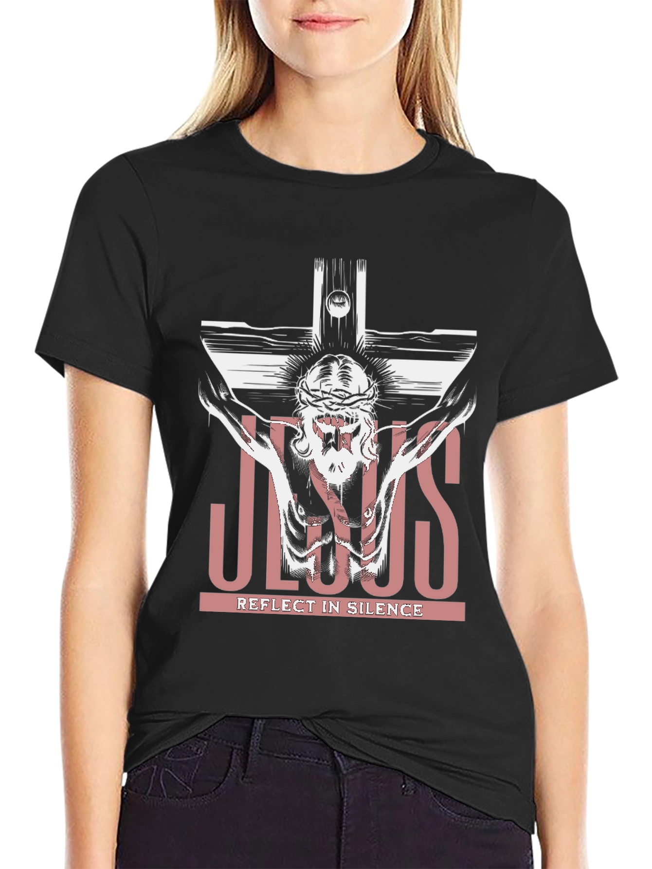 Jesus Reflect in Silence T-Shirt
