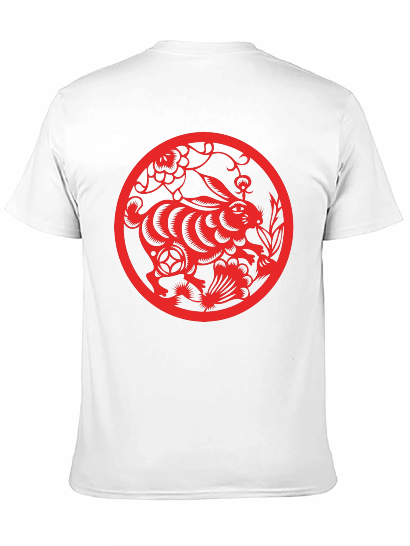 Rabbit Year T-Shirt - Red Chinese Zodiac Design