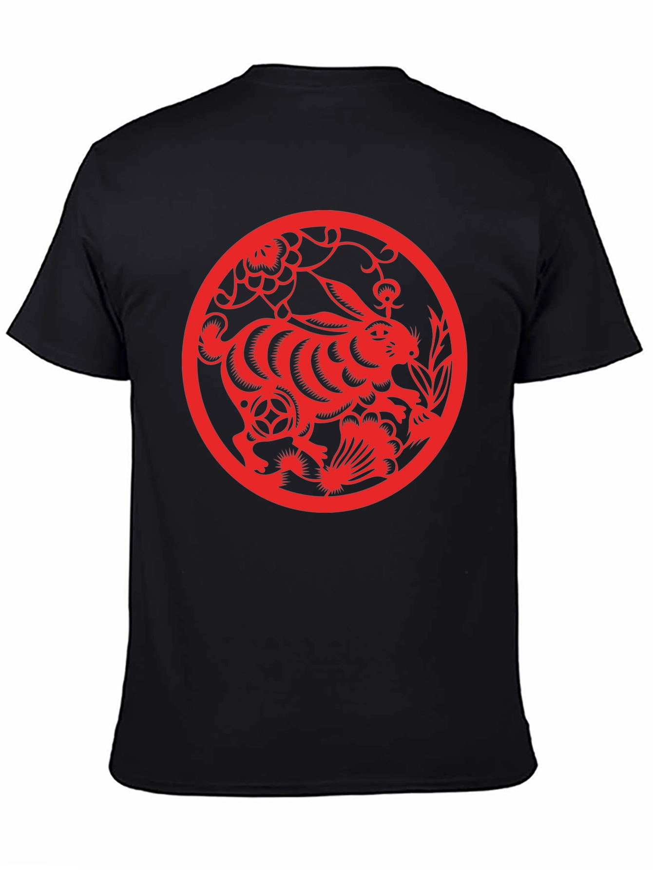 Rabbit Year T-Shirt - Red Chinese Zodiac Design
