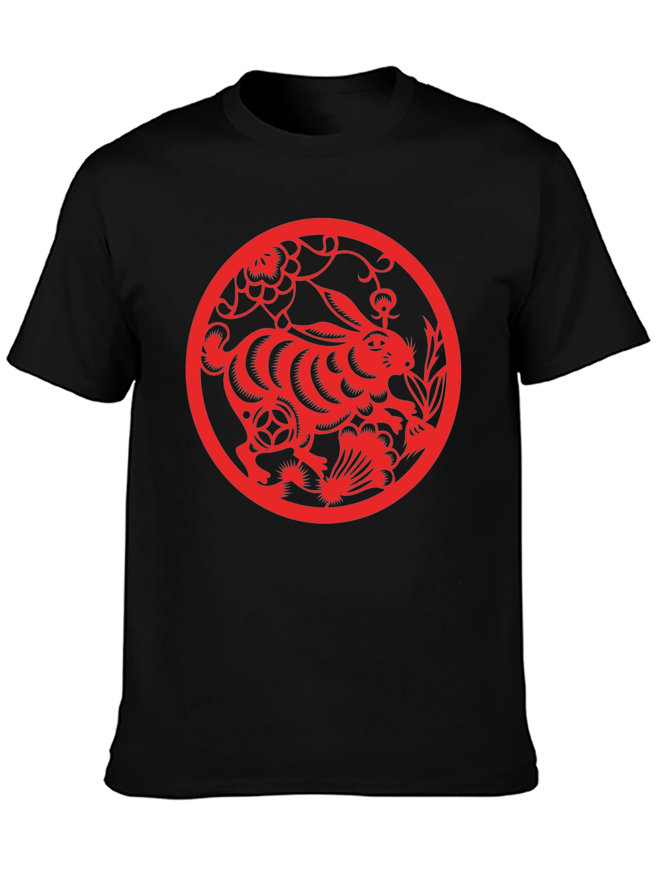 Rabbit Year T-Shirt - Red Chinese Zodiac Design