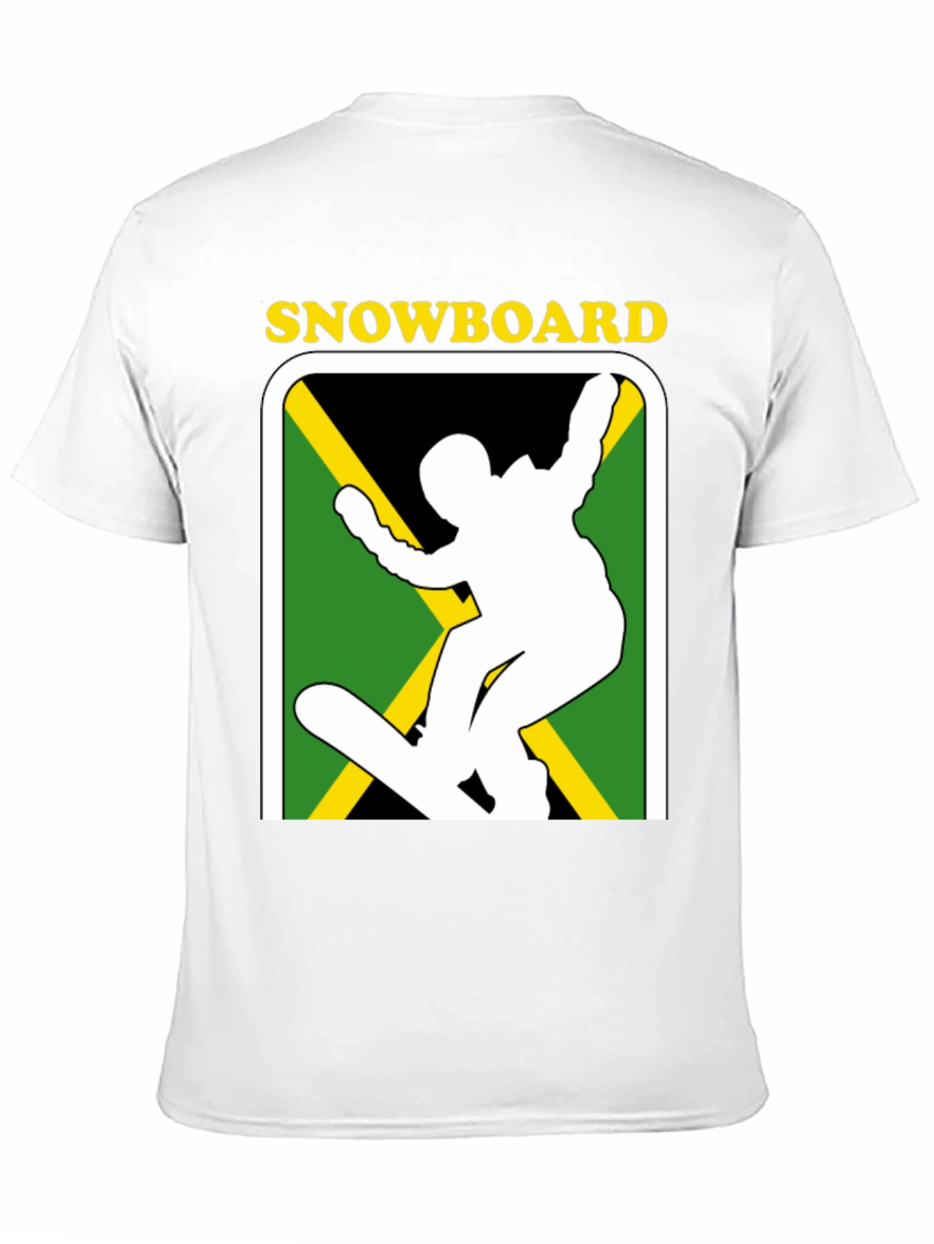 Jamaican Snowboard T-Shirt - Black