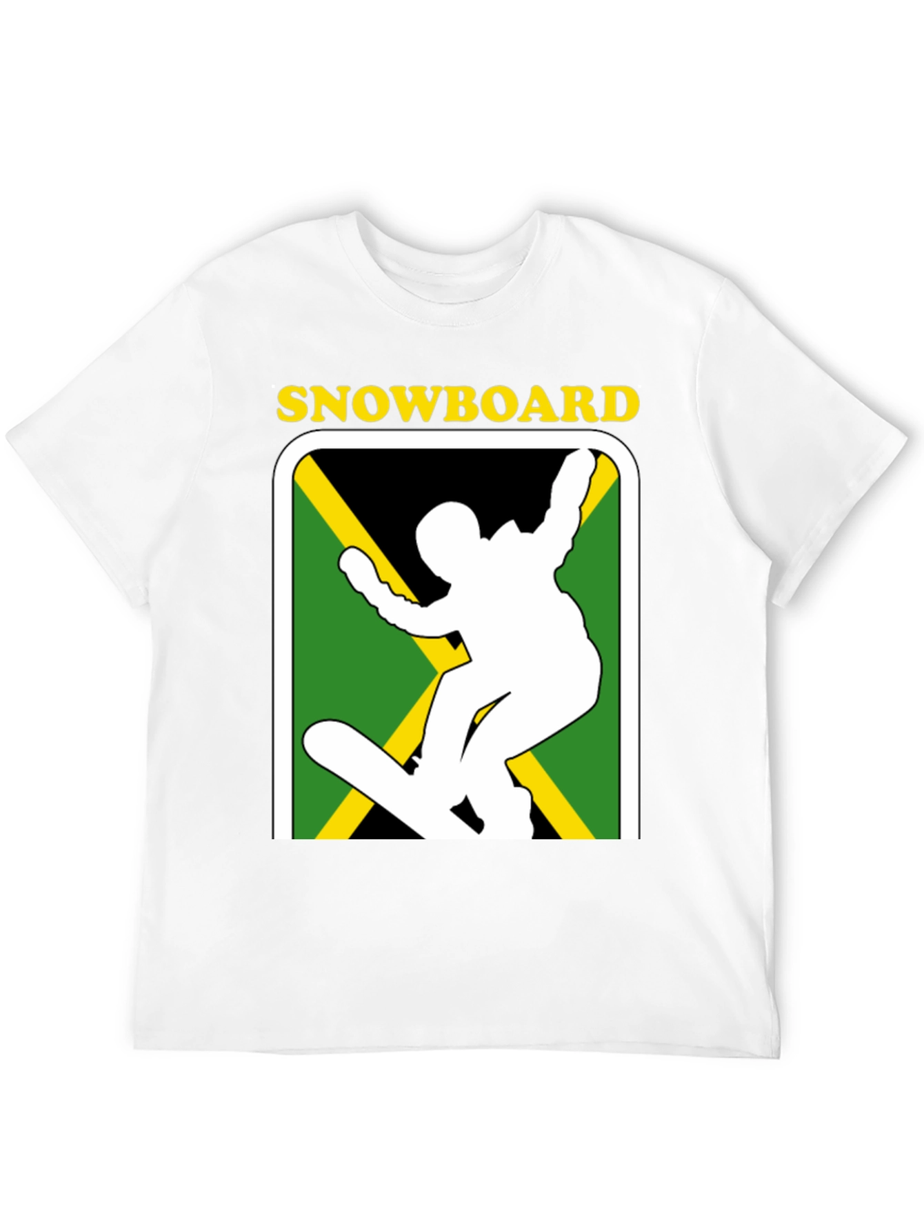 Jamaican Snowboard T-Shirt - Black
