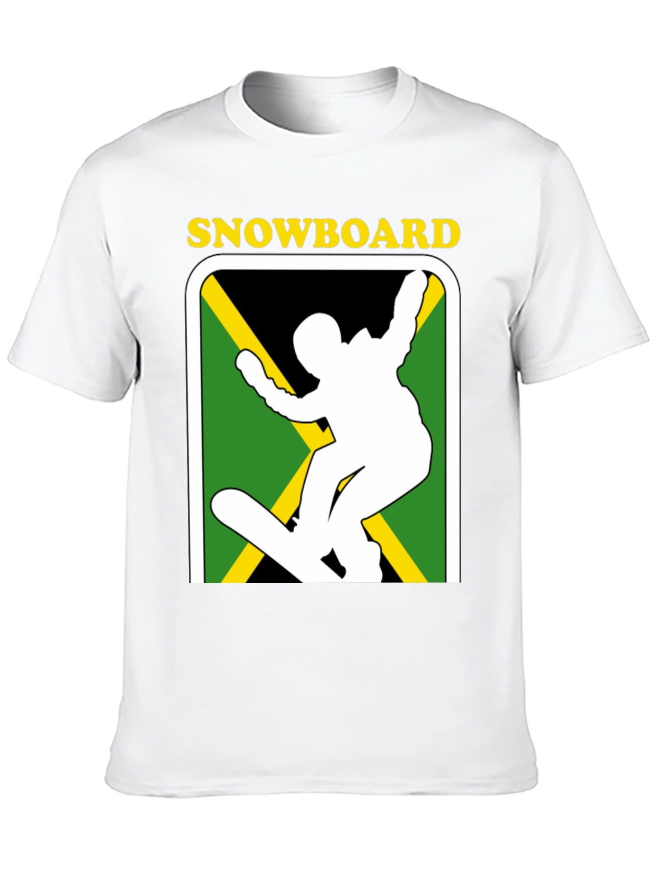 Jamaican Snowboard T-Shirt - Black