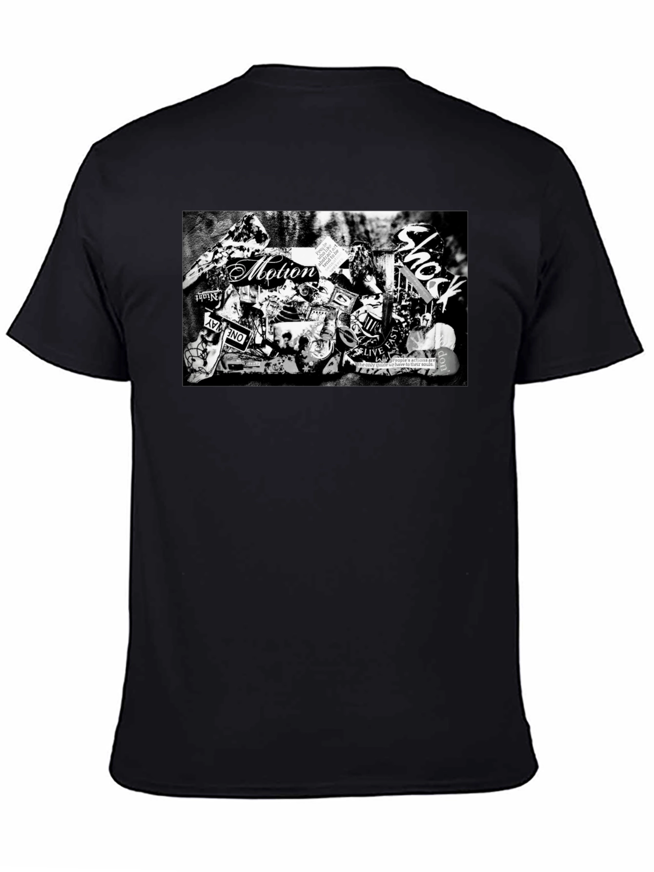 Motion Shock Black Graphic T-Shirt