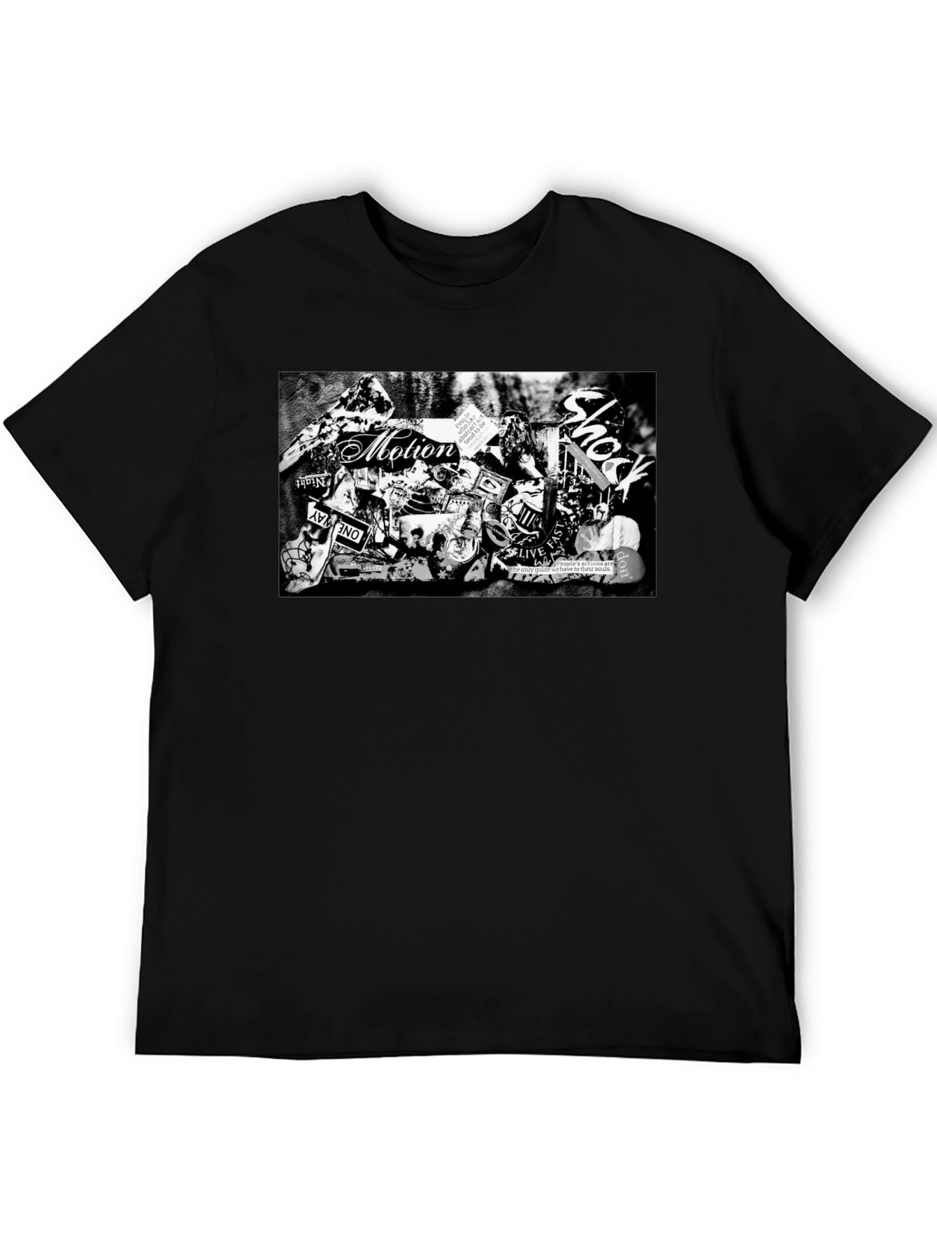 Motion Shock Black Graphic T-Shirt