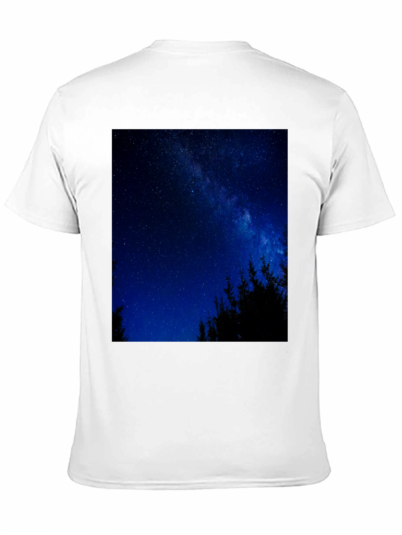 Starry Night Sky Graphic Tee - Mens Black T-Shirt