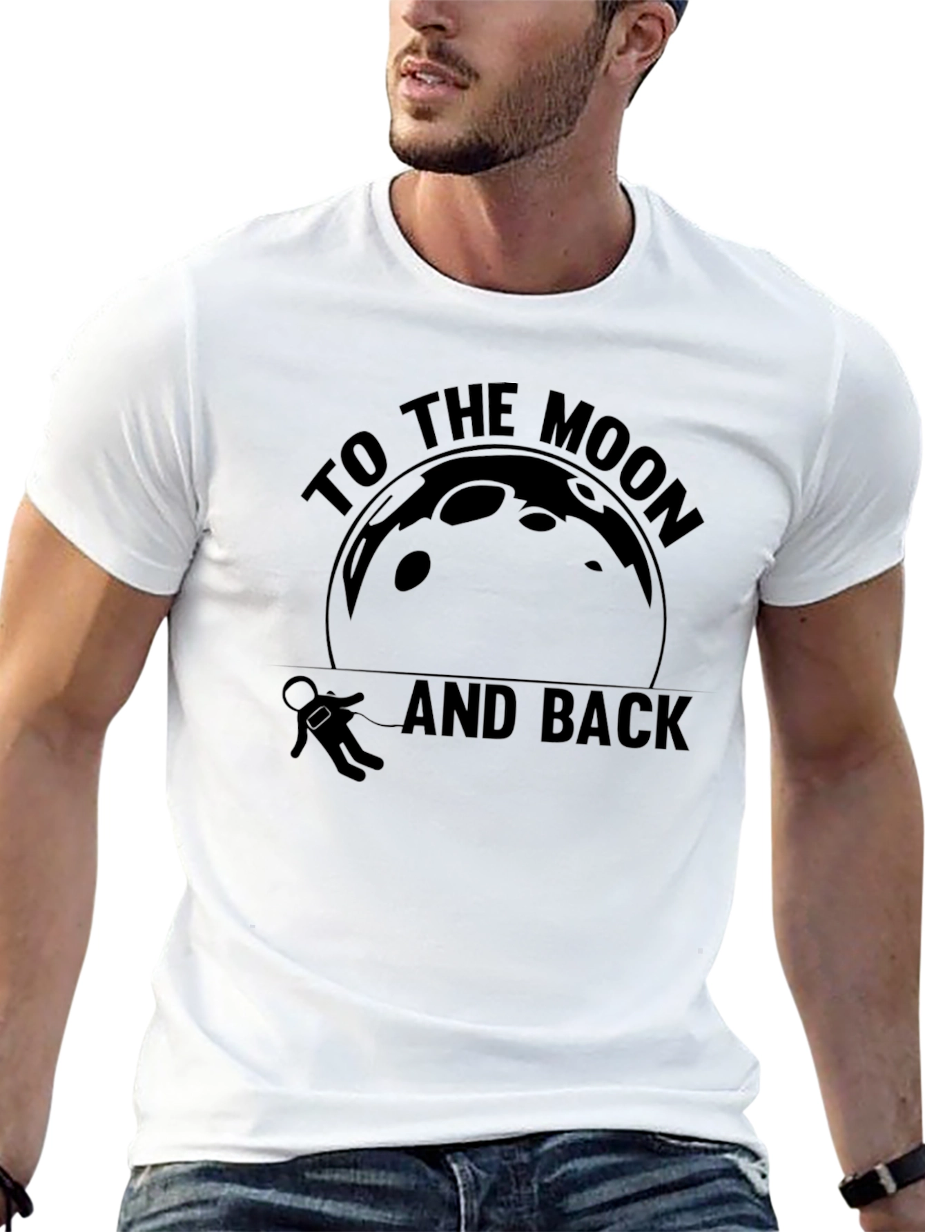 To The Moon And Back T-Shirt - Black
