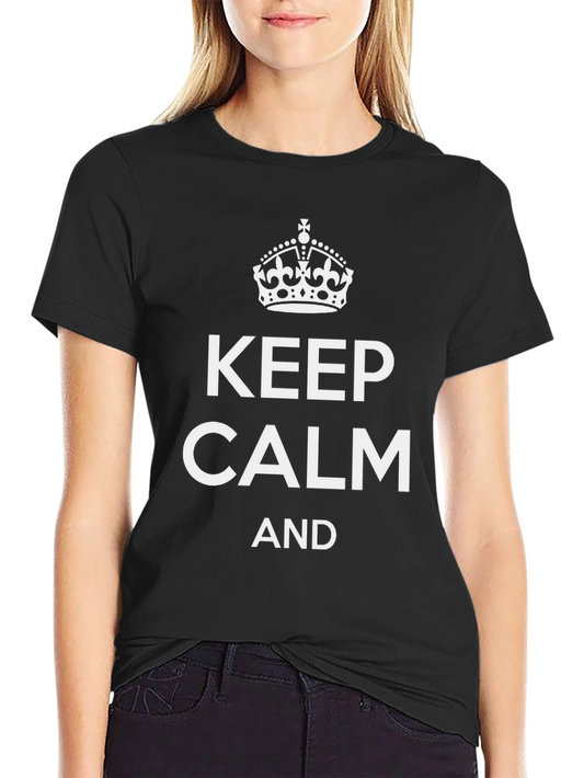 Keep Calm Graphic Tee - Mens Black T-Shirt