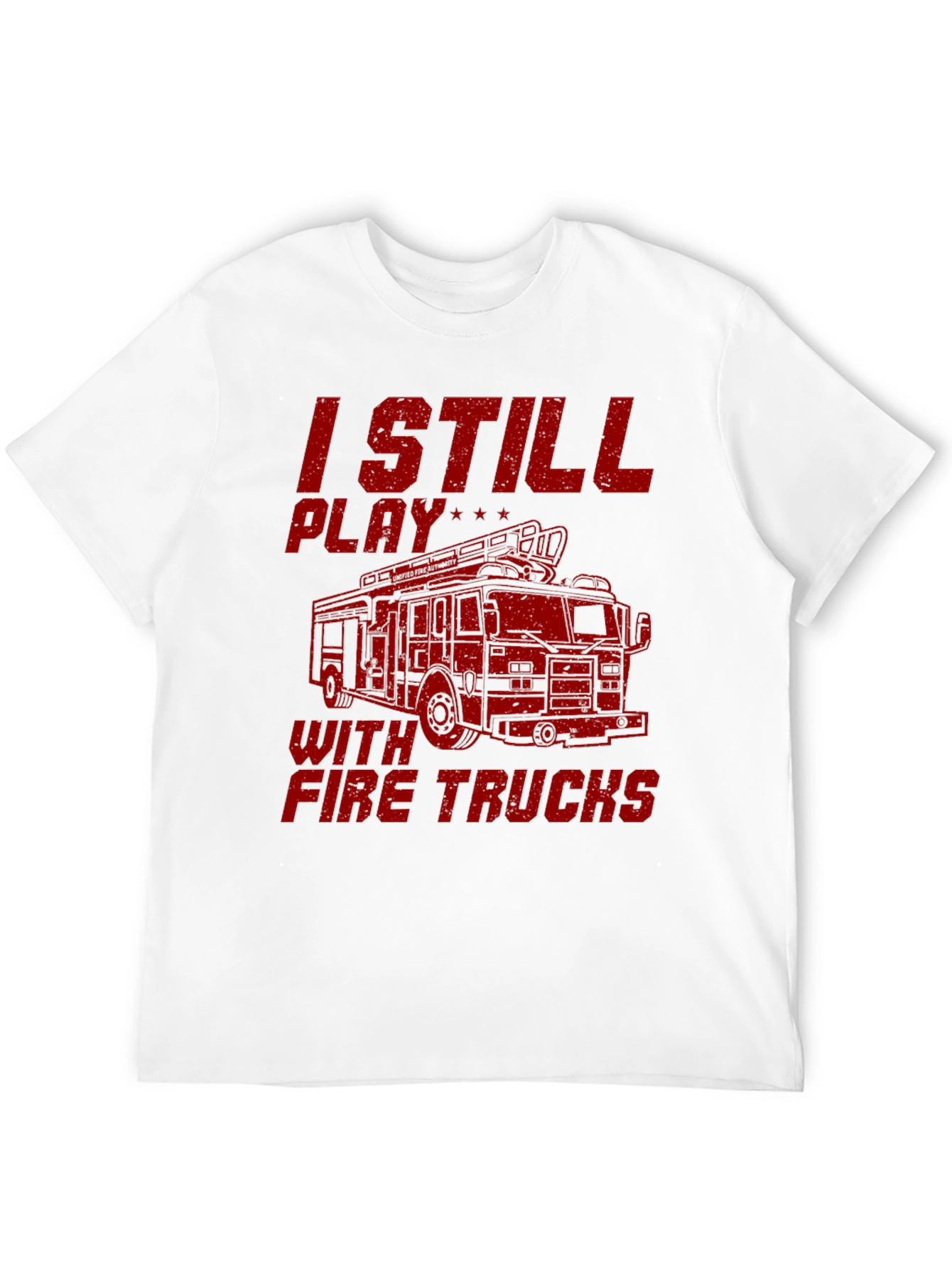I Still Play With Fire Trucks Graphic Tee