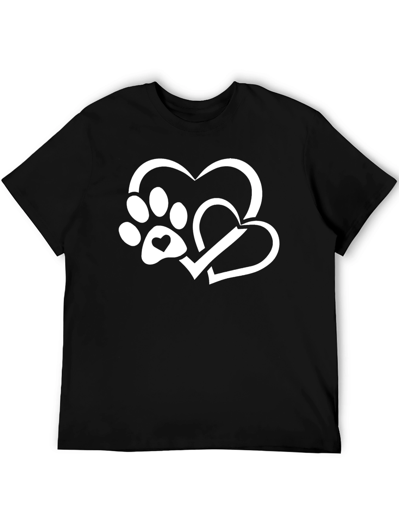 Paw Heart T-Shirt - Dog Lover Tee