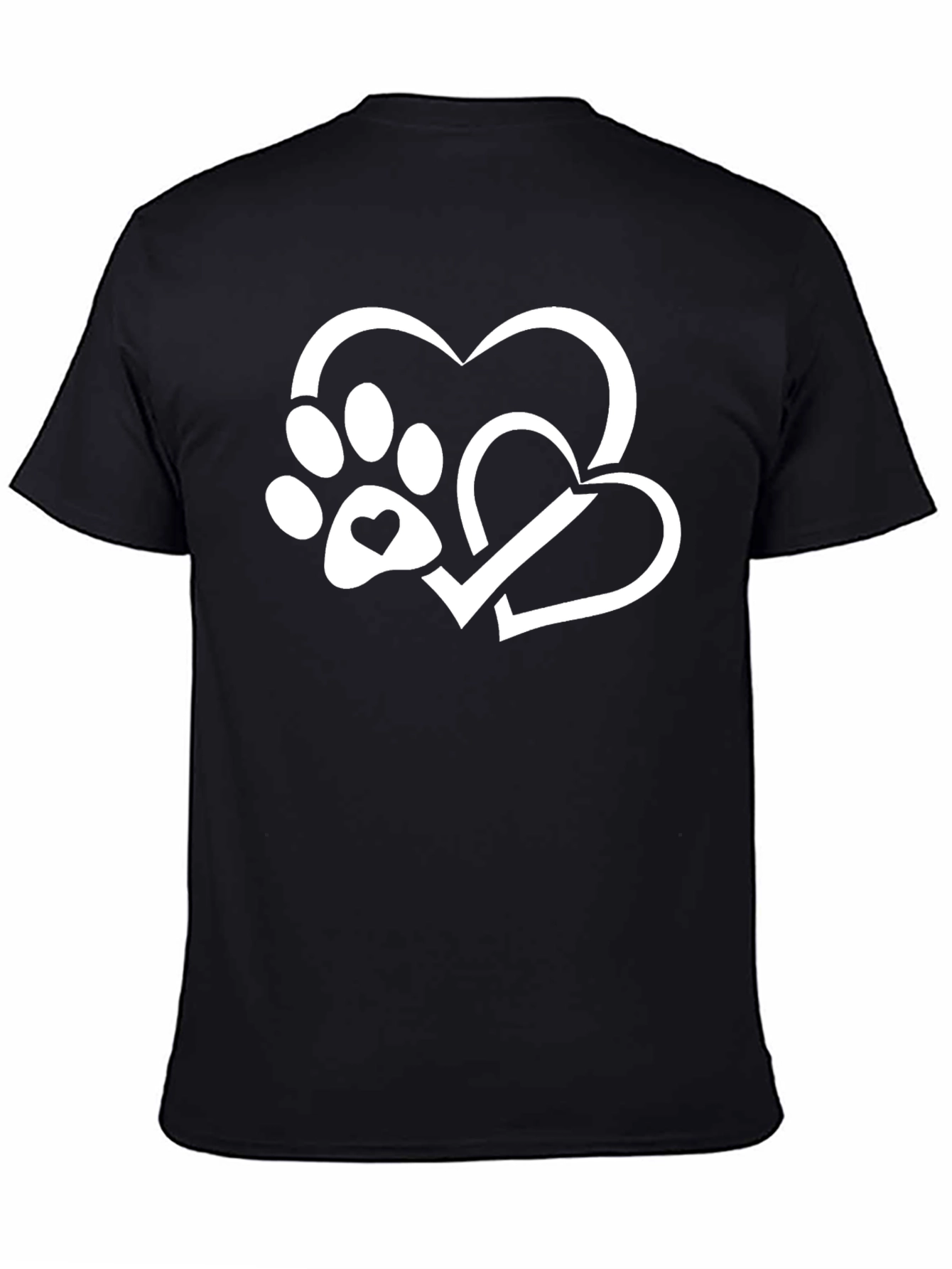 Paw Heart T-Shirt - Dog Lover Tee