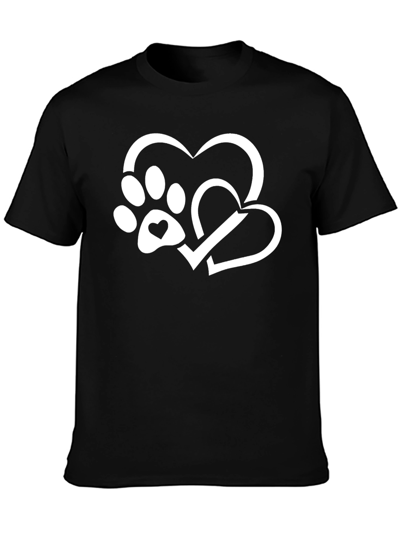 Paw Heart T-Shirt - Dog Lover Tee