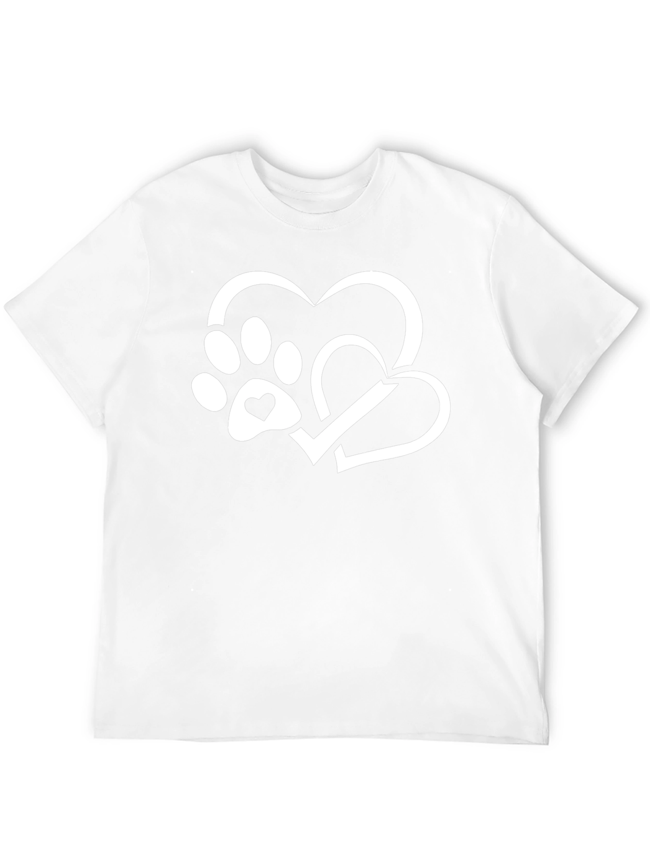 Paw Heart T-Shirt - Dog Lover Tee