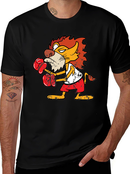 Boxing Lion Graphic T-Shirt