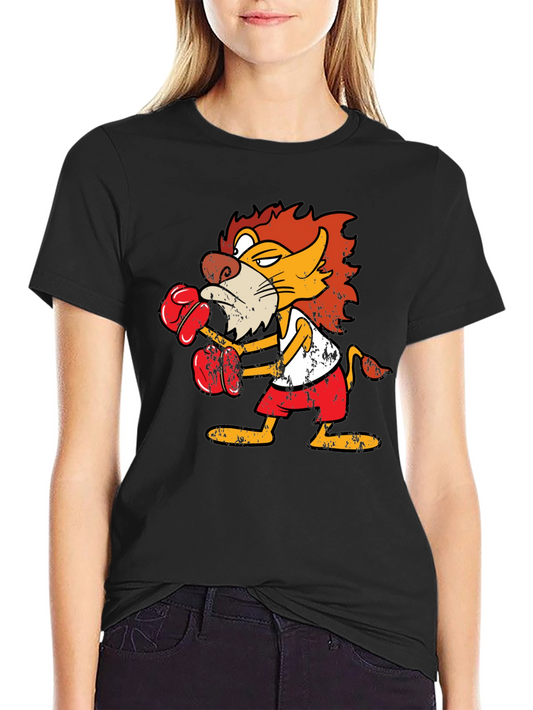 Boxing Lion Graphic T-Shirt