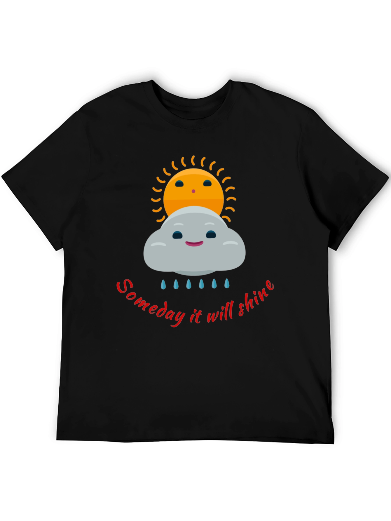 Optimistic Graphic Tee - Someday It Will Shine T-Shirt