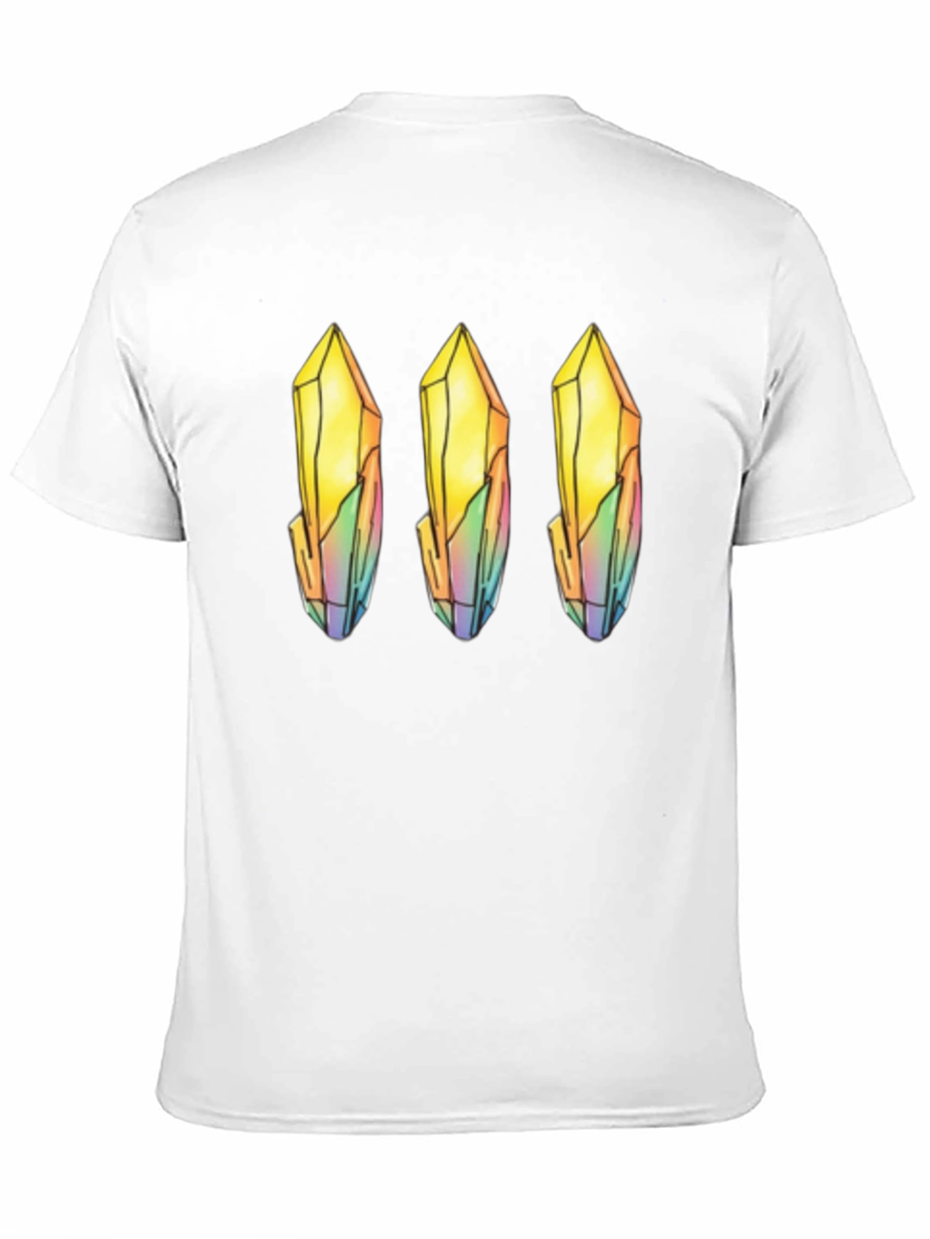 Quartz Crystal Print Black T-Shirt