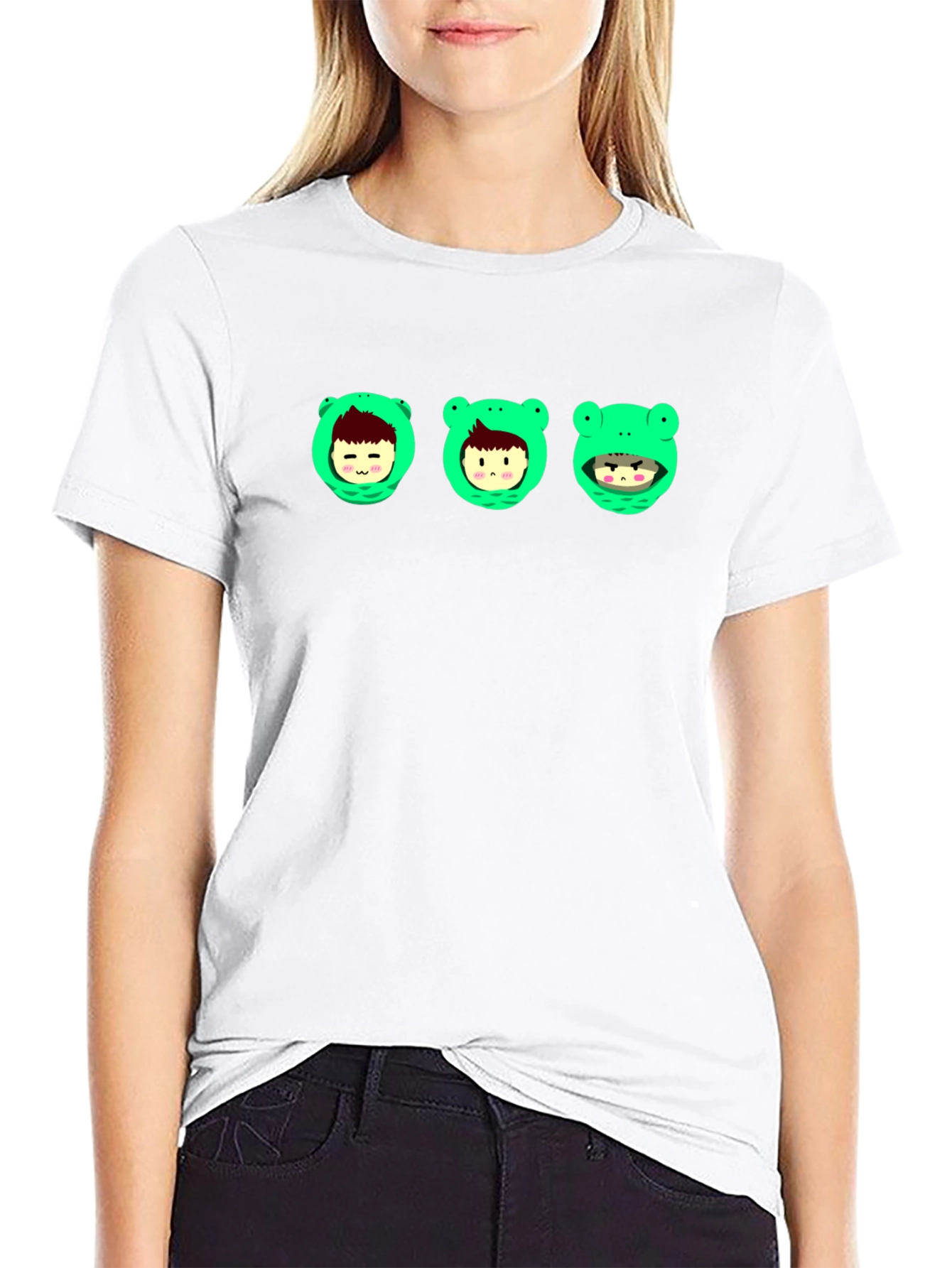 Frog Hooded Character Graphic Tee