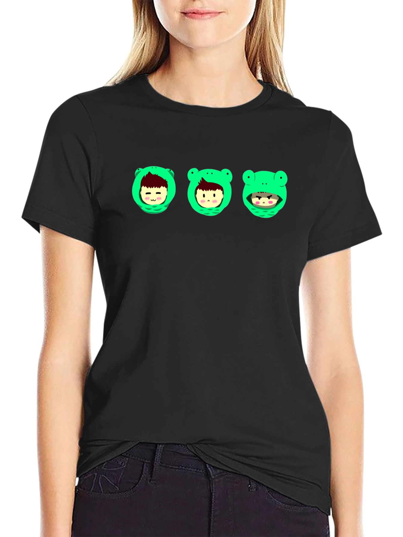 Frog Hooded Character Graphic Tee