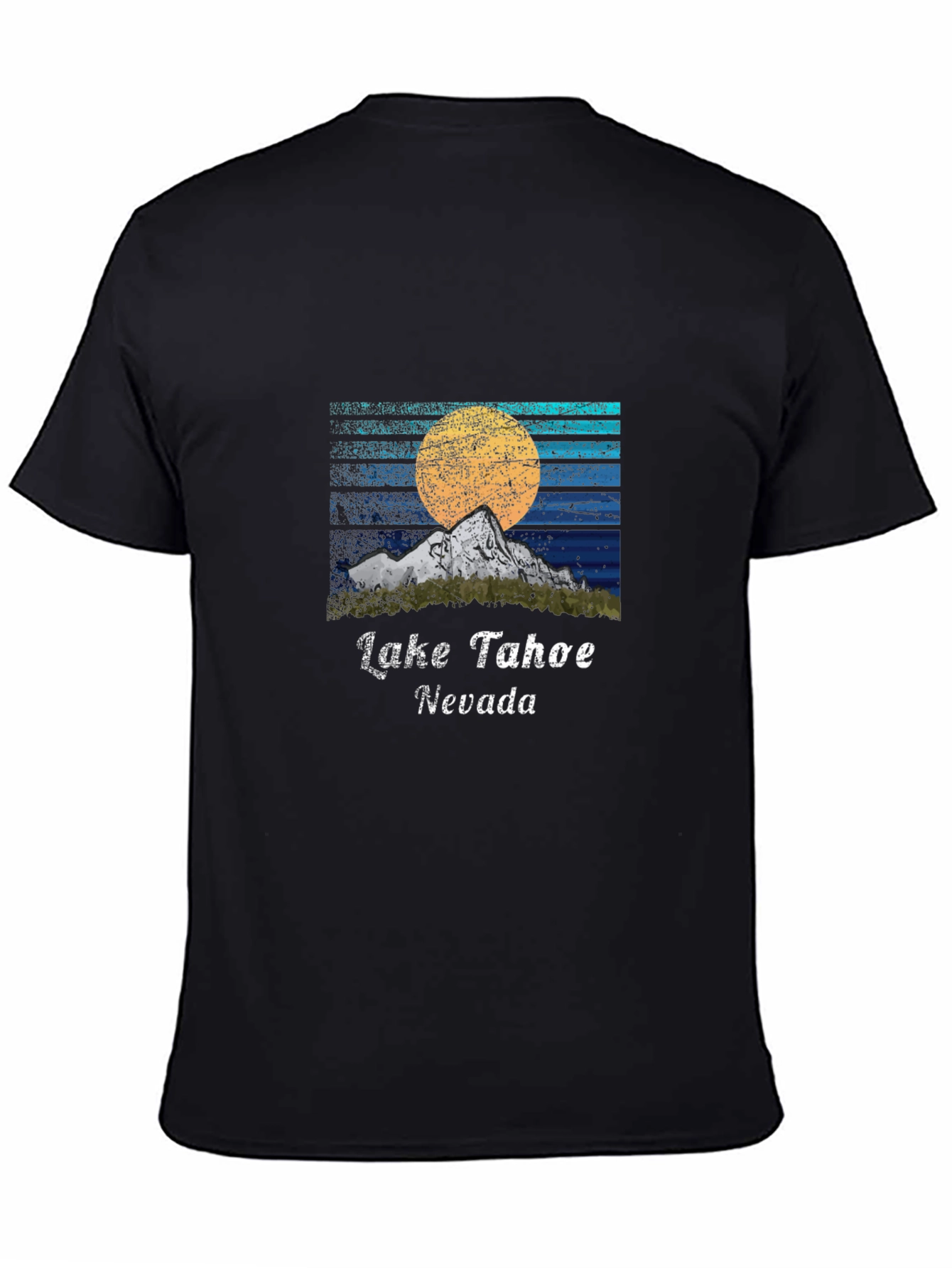 Lake Tahoe Nevada Graphic Tee - Mountain Sunset