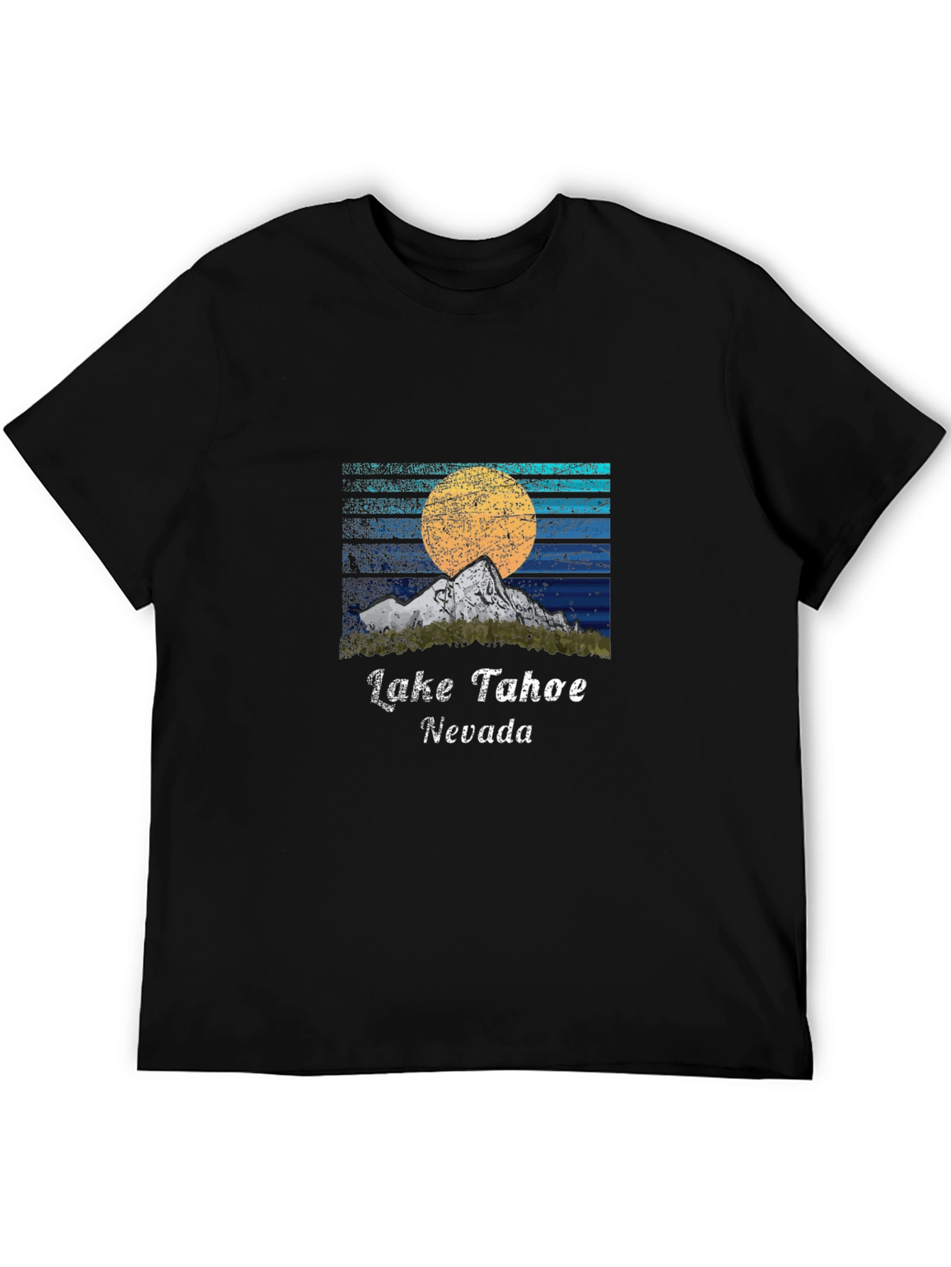 Lake Tahoe Nevada Graphic Tee - Mountain Sunset