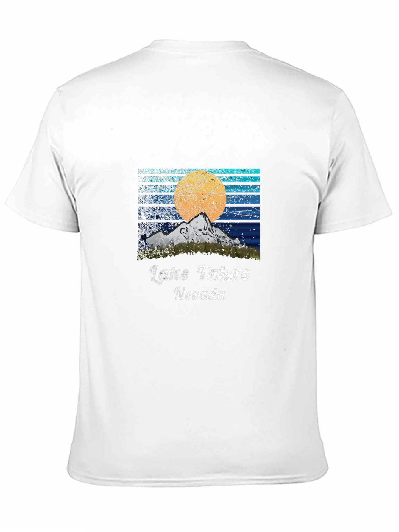 Lake Tahoe Nevada Graphic Tee - Mountain Sunset