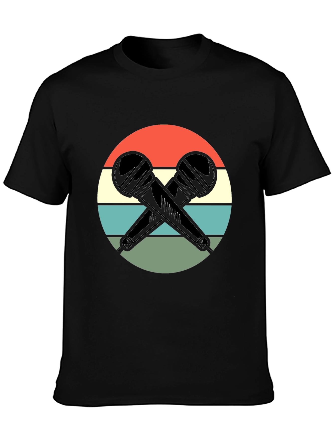 Retro Microphone Graphic Tee