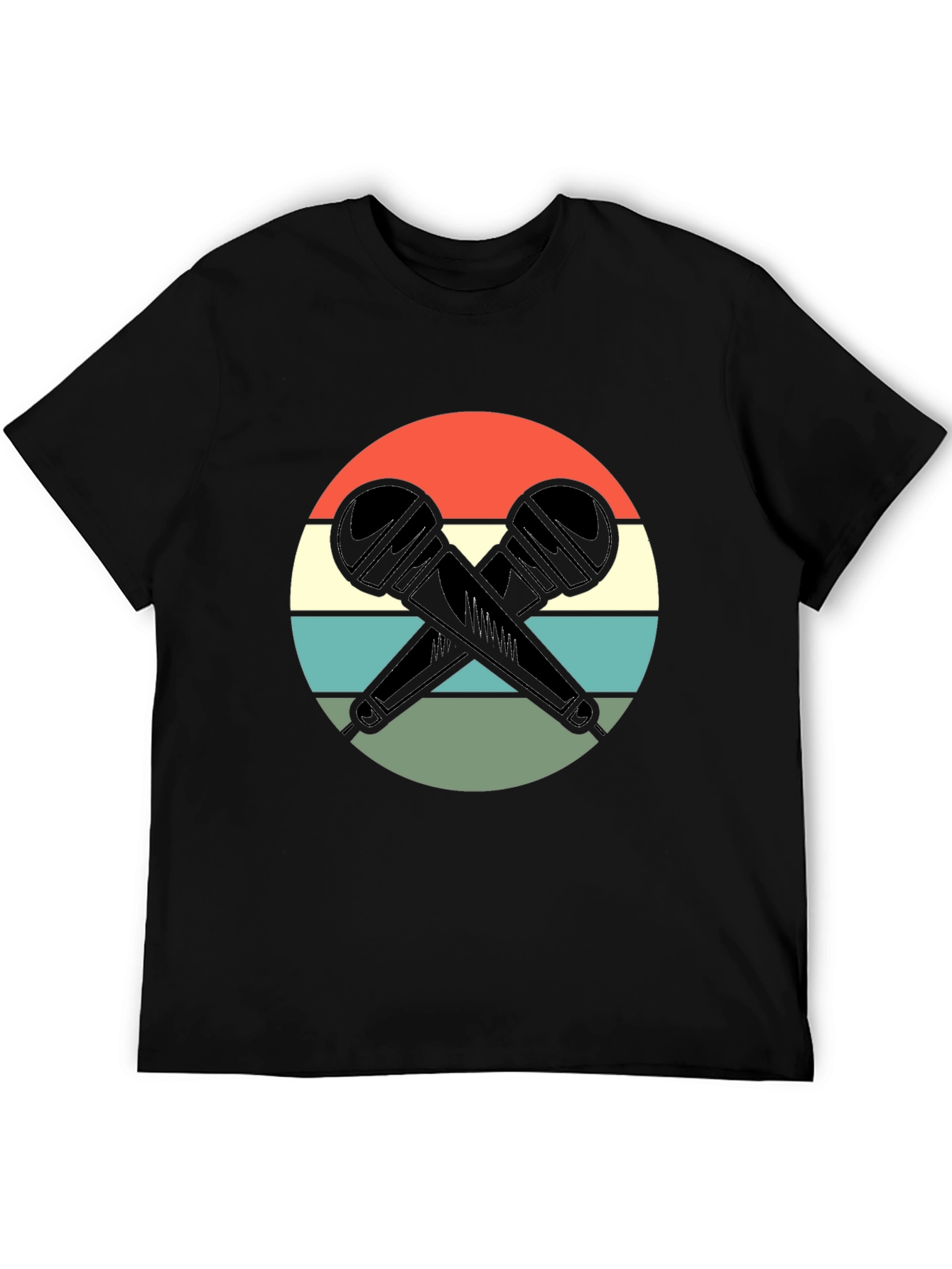 Retro Microphone Graphic Tee