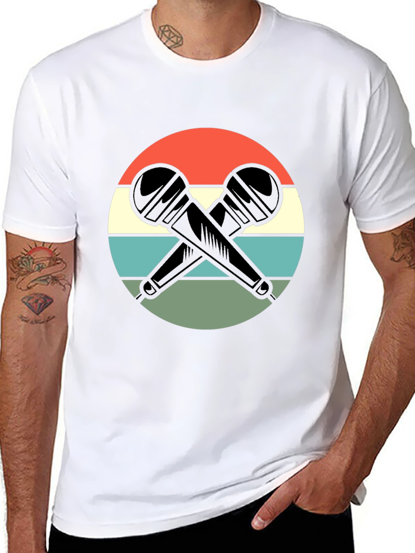 Retro Microphone Graphic Tee