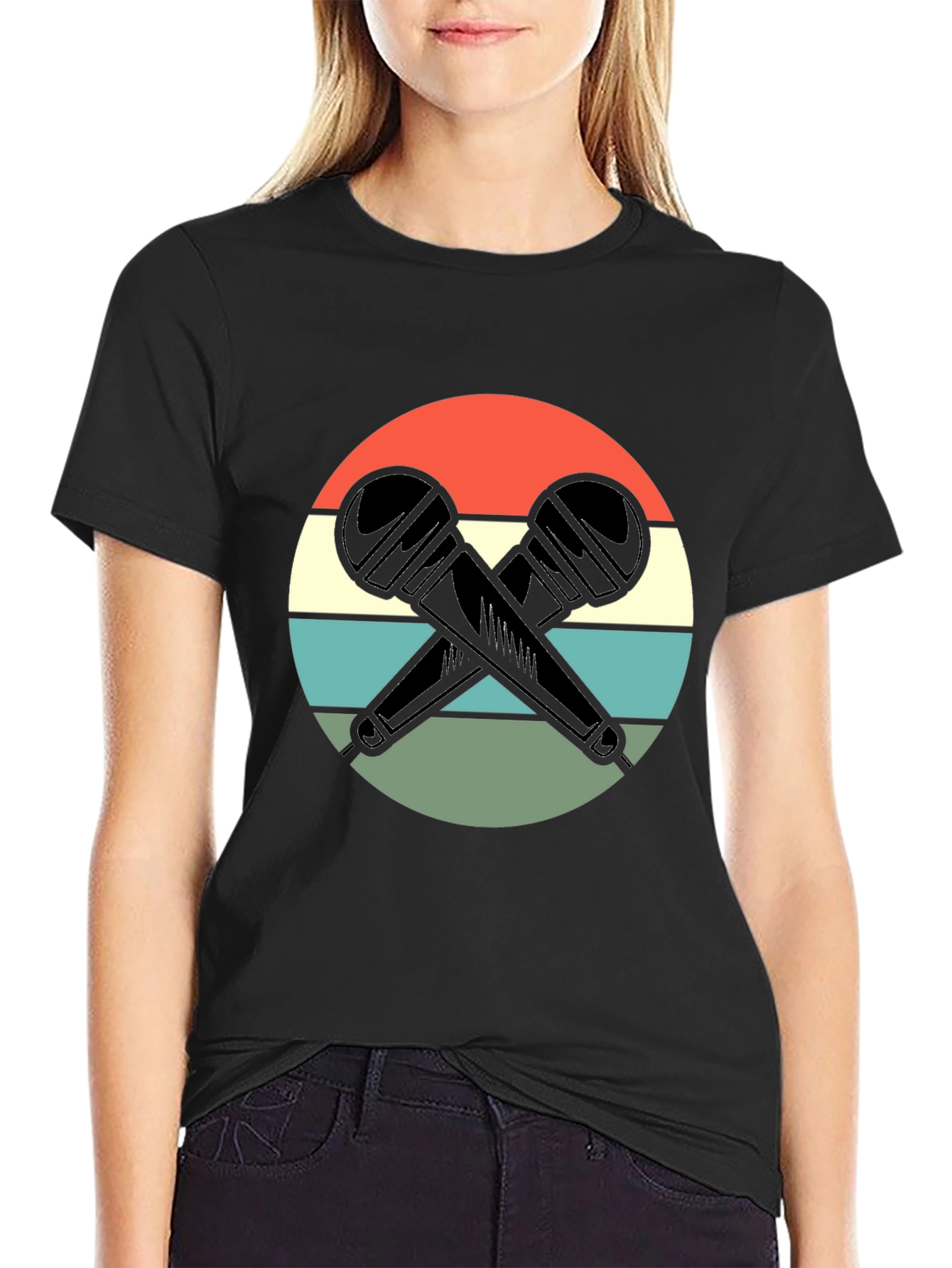 Retro Microphone Graphic Tee