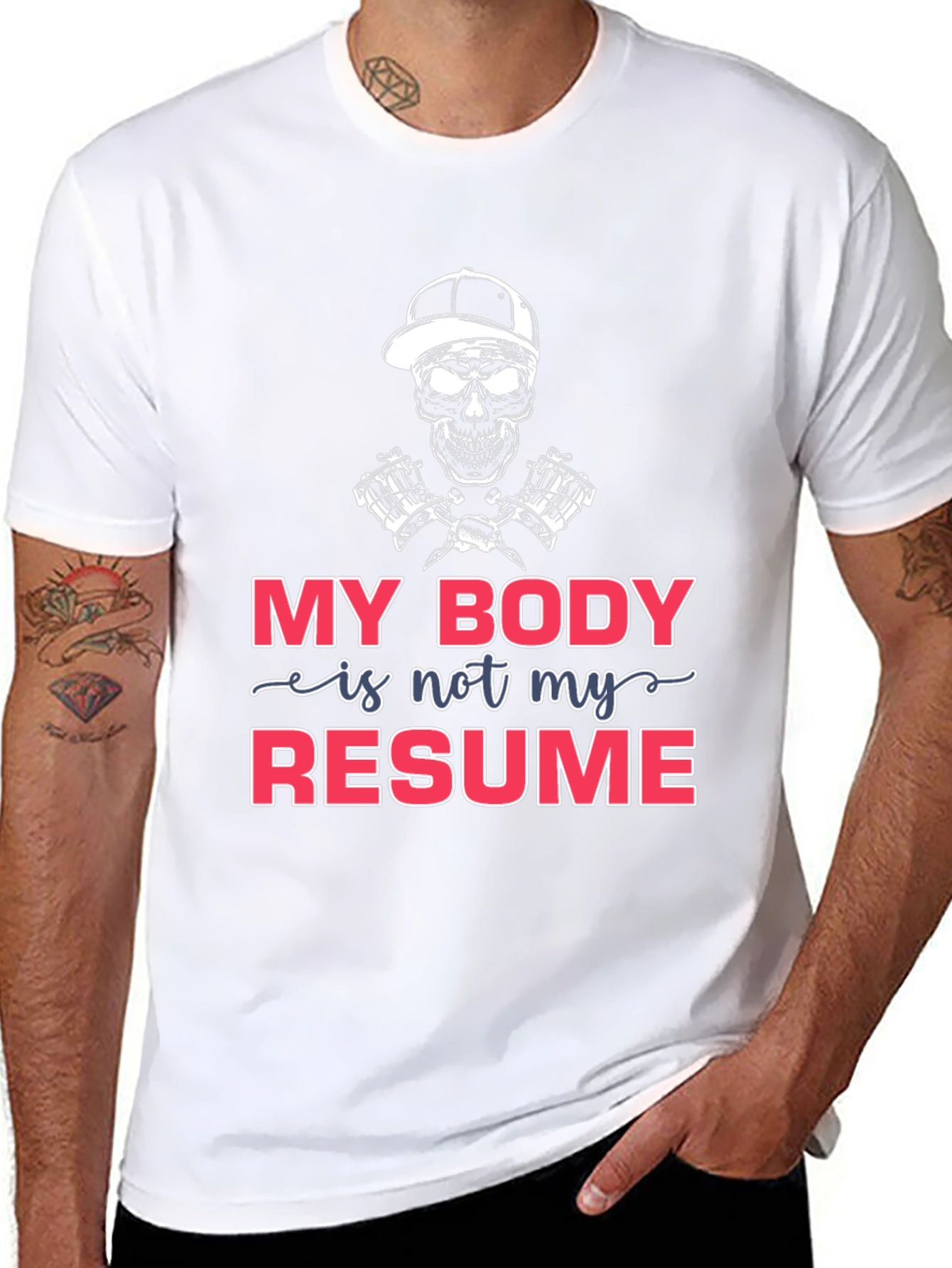 My Body is Not My Resume T-Shirt - Black