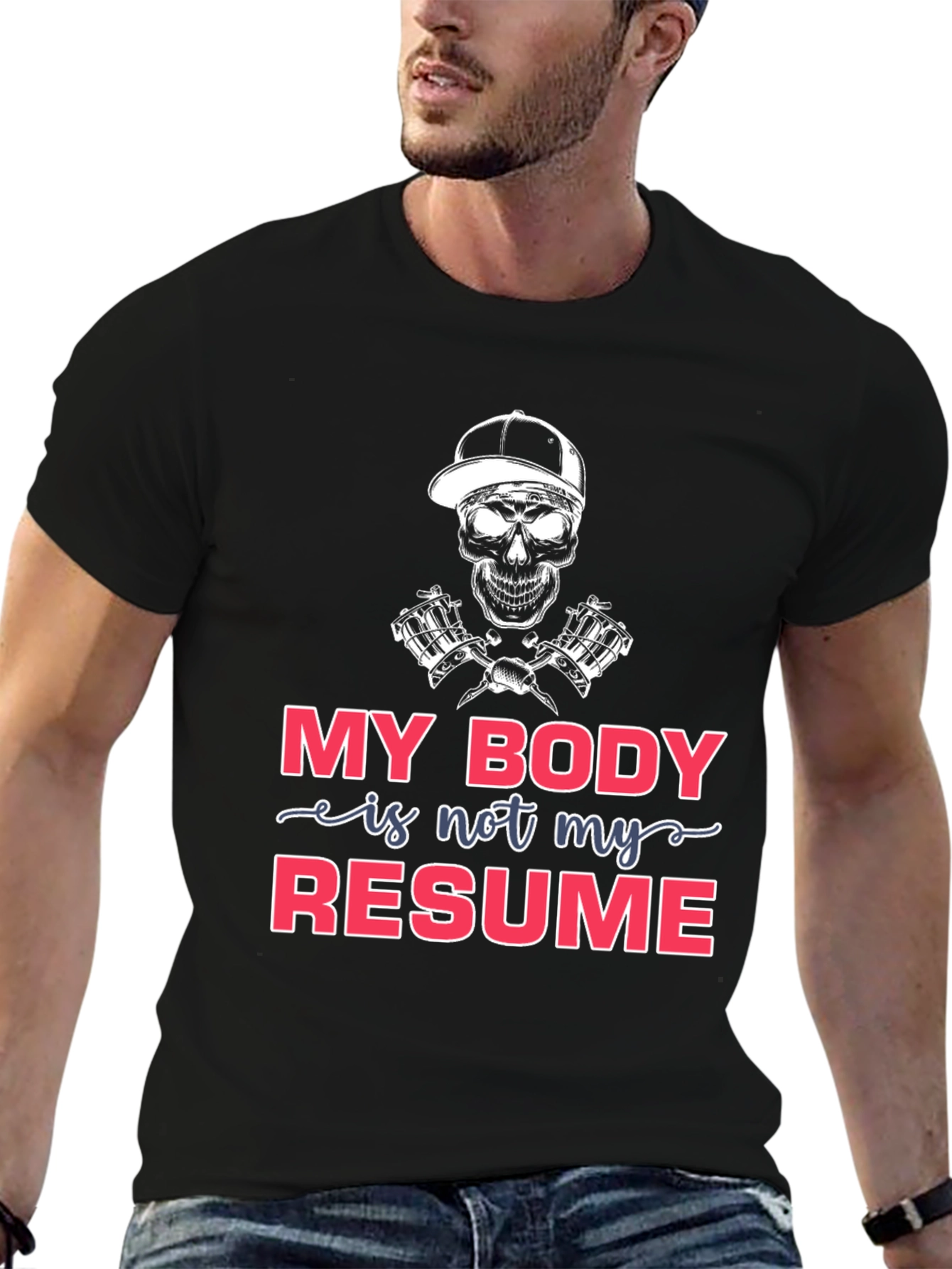 My Body is Not My Resume T-Shirt - Black