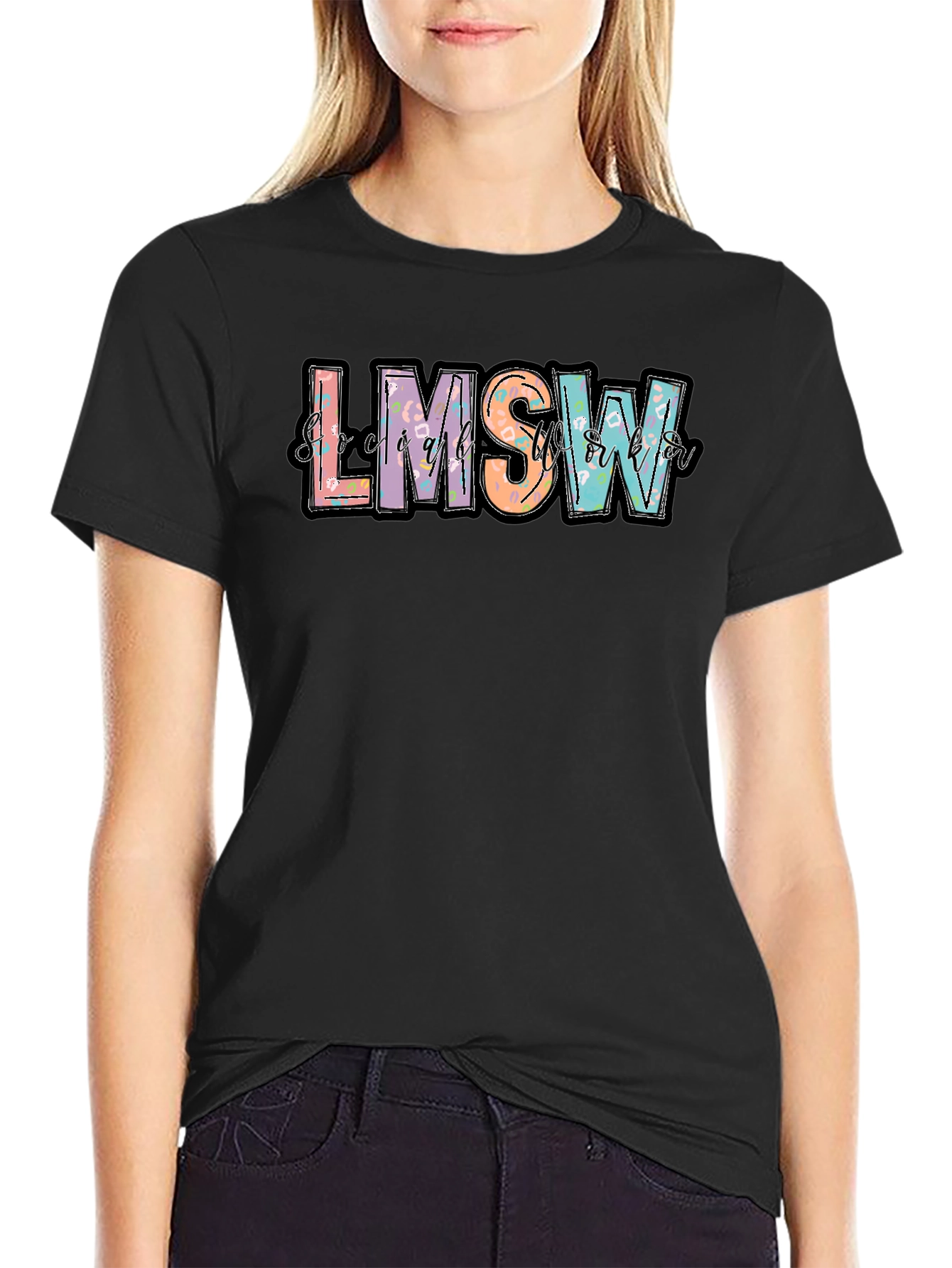 LMSW T-Shirt Social Worker Apparel