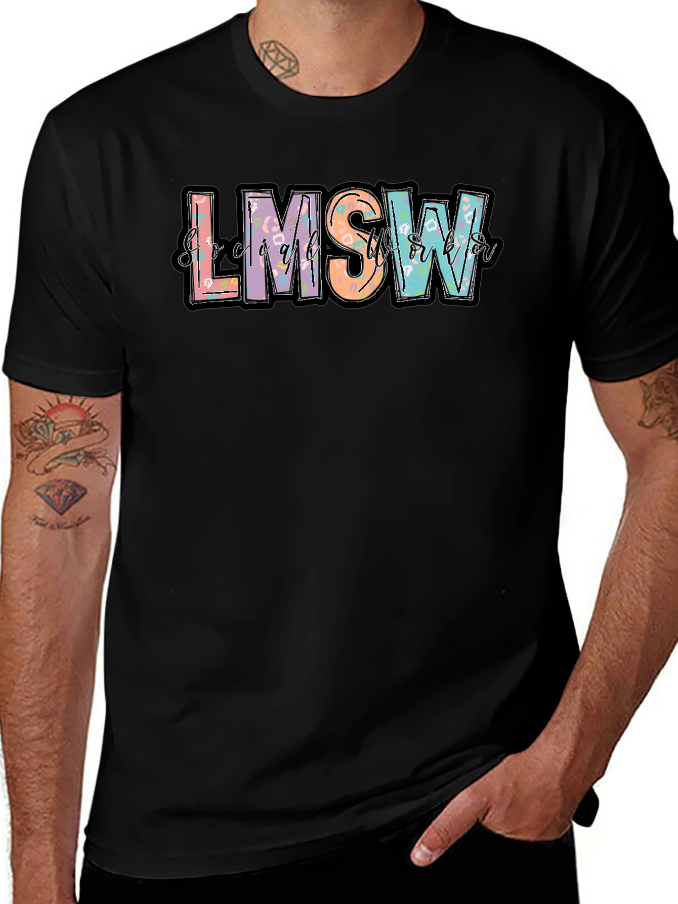 LMSW T-Shirt Social Worker Apparel