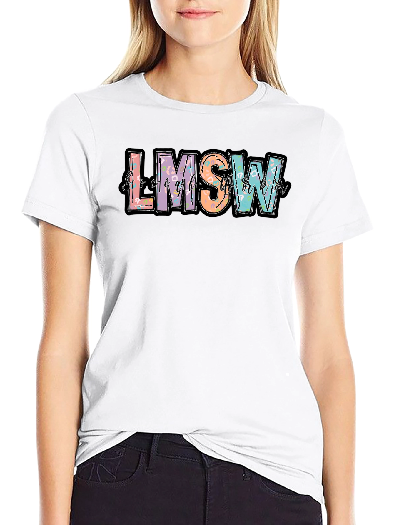 LMSW T-Shirt Social Worker Apparel