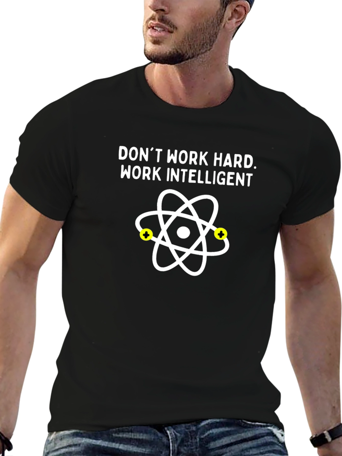 Work Intelligent Black T-Shirt