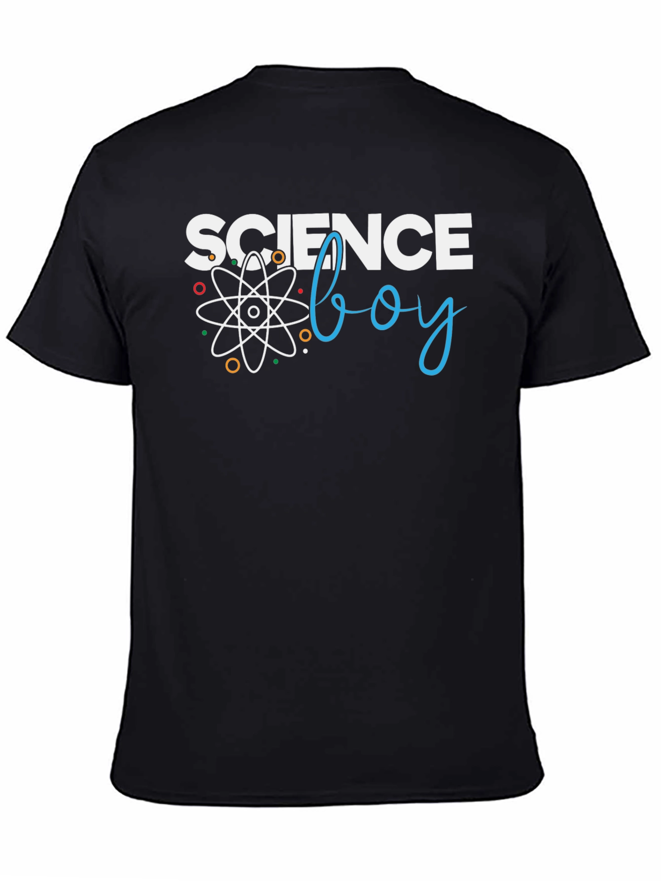Science Boy Graphic T-Shirt - Black Cotton Tee