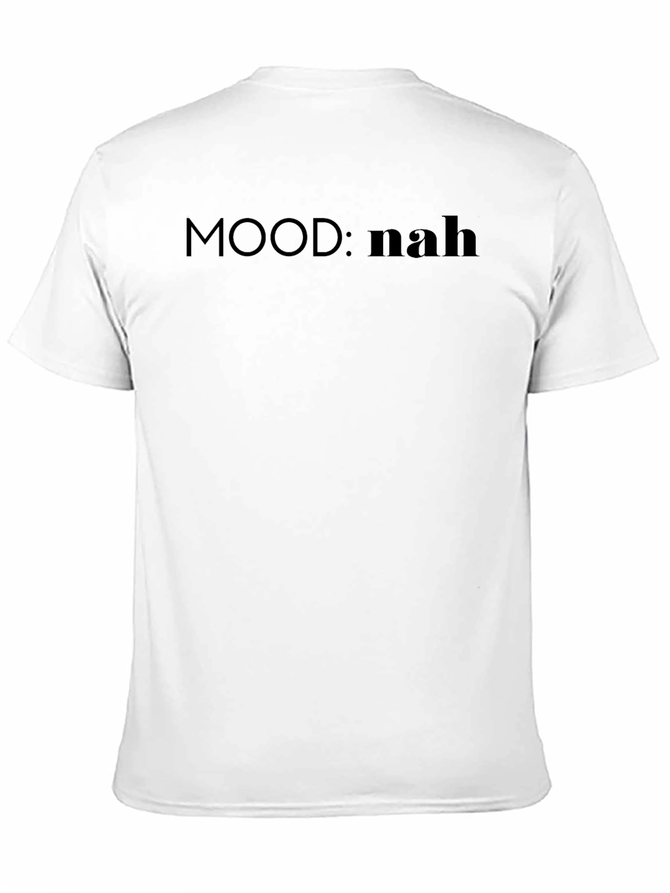 Mood: Nah Black Graphic Tee - Casual Comfort
