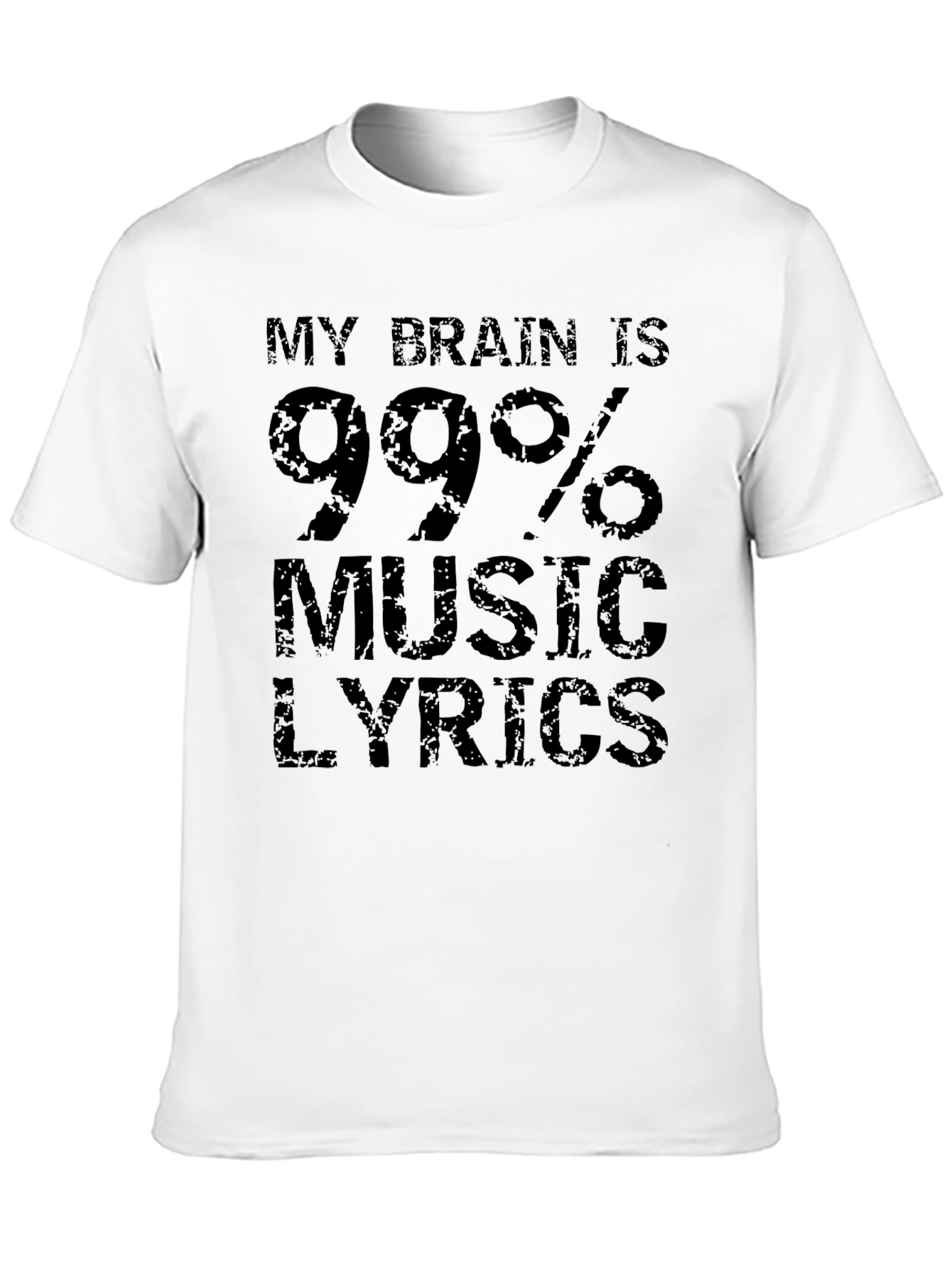 My Brain is 99% Music Lyrics T-Shirt