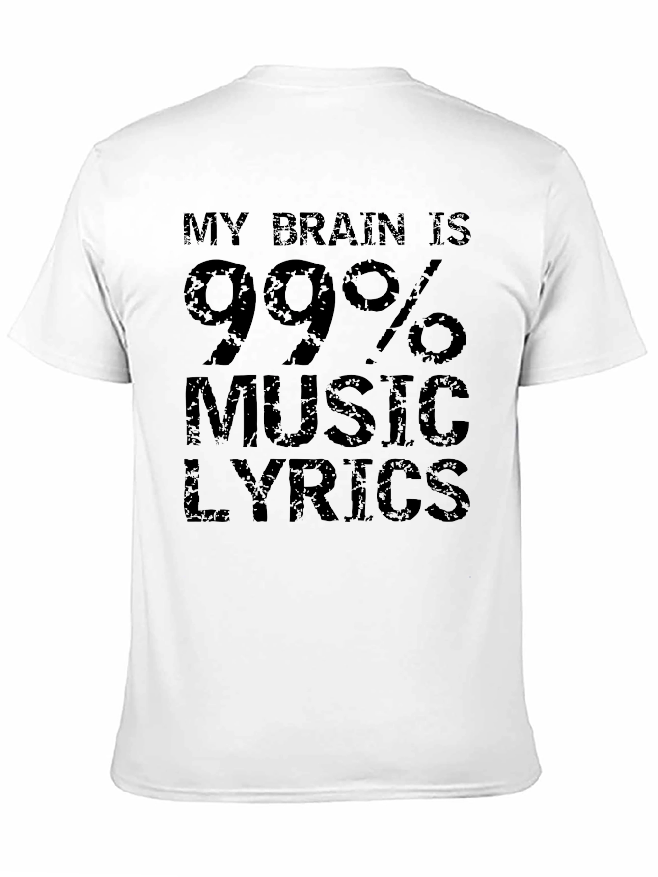My Brain is 99% Music Lyrics T-Shirt
