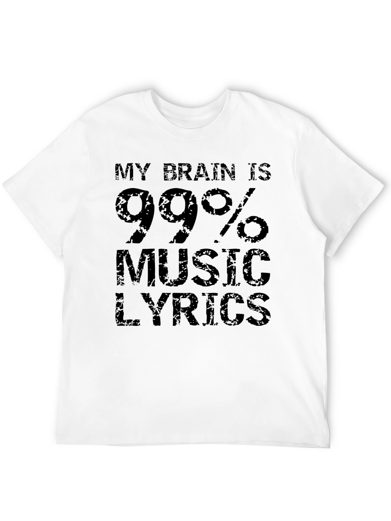 My Brain is 99% Music Lyrics T-Shirt