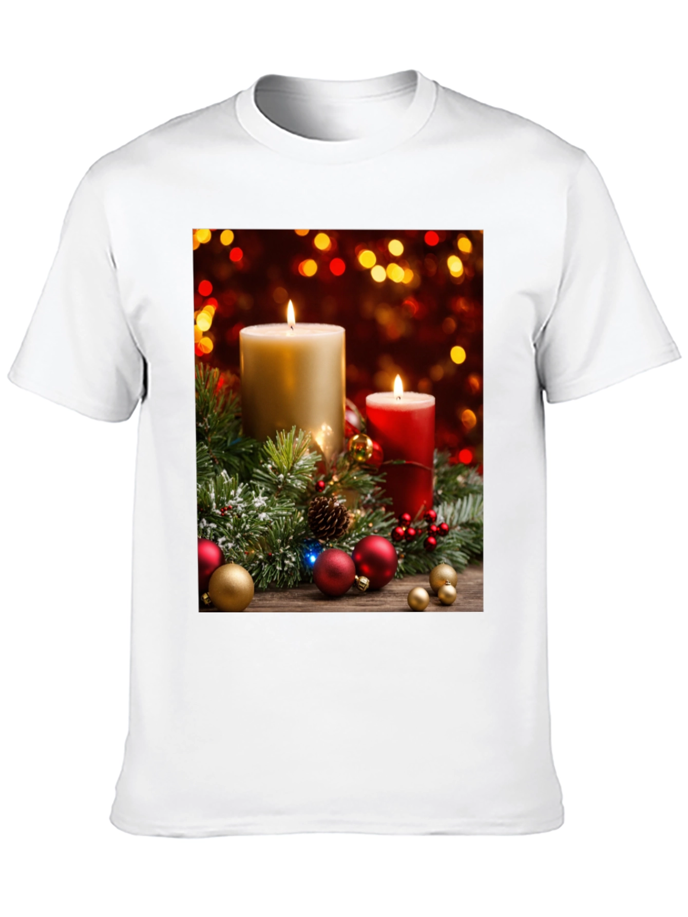 Festive Holiday Candle T-Shirt