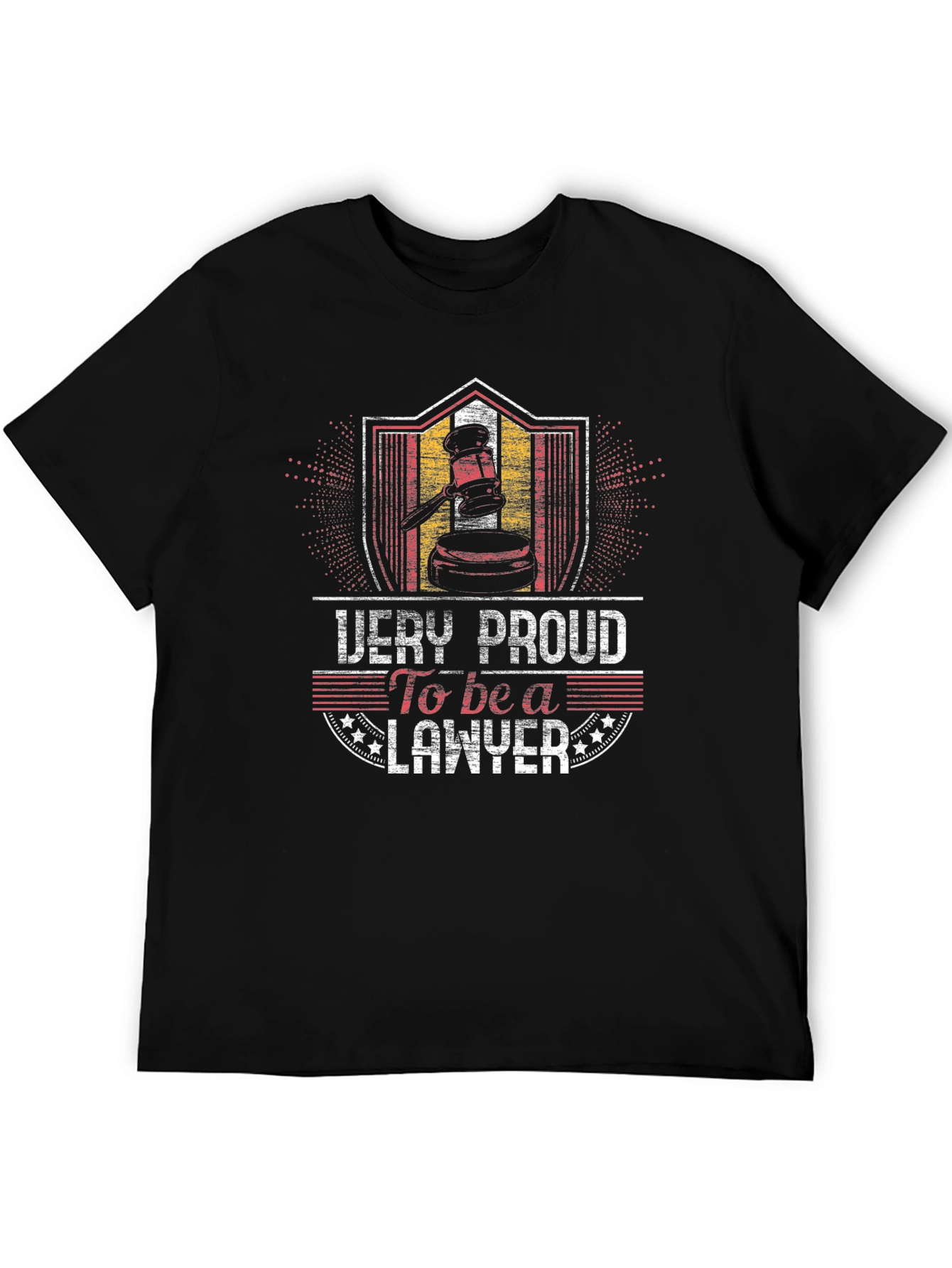 Proud Lawyer Graphic Tee - Black