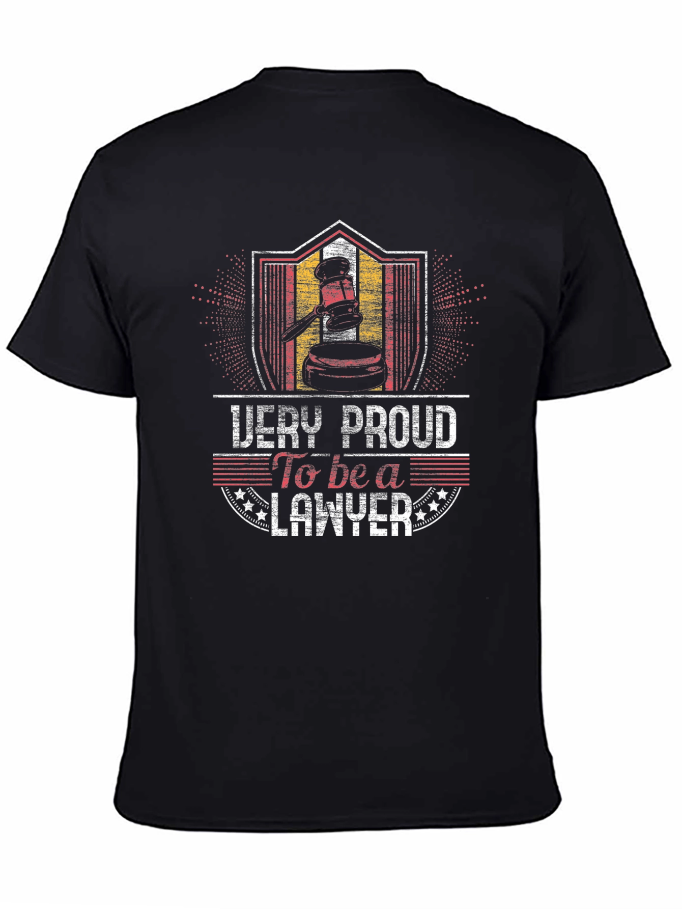 Proud Lawyer Graphic Tee - Black