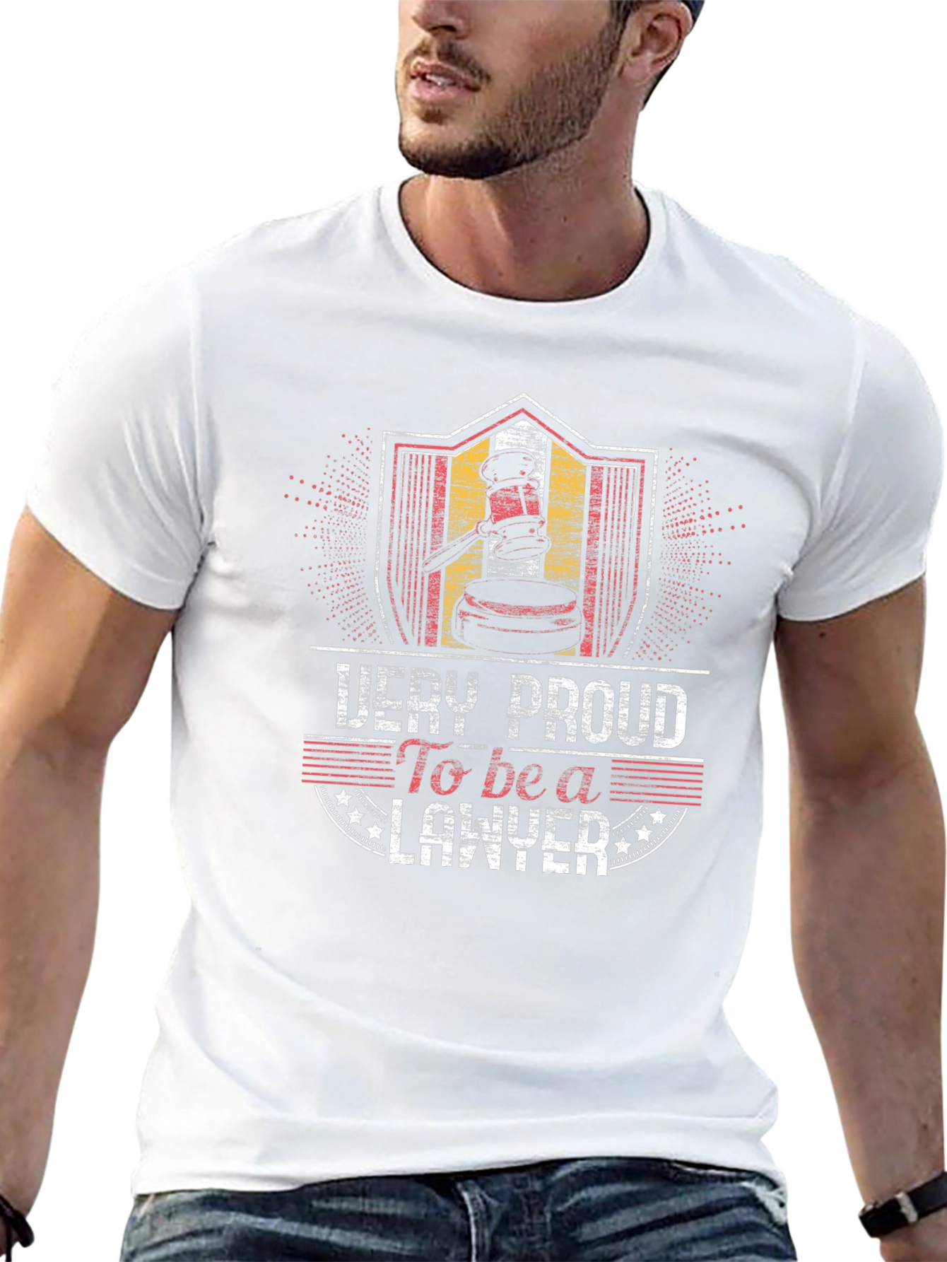 Proud Lawyer Graphic Tee - Black