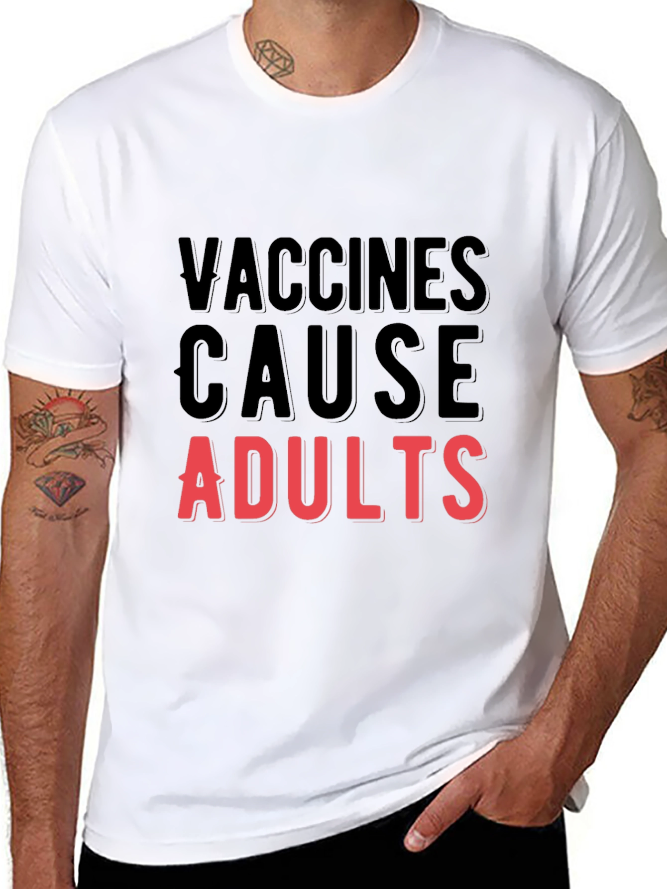 Vaccines Cause Adults T-Shirt - Funny Vaccine Tee