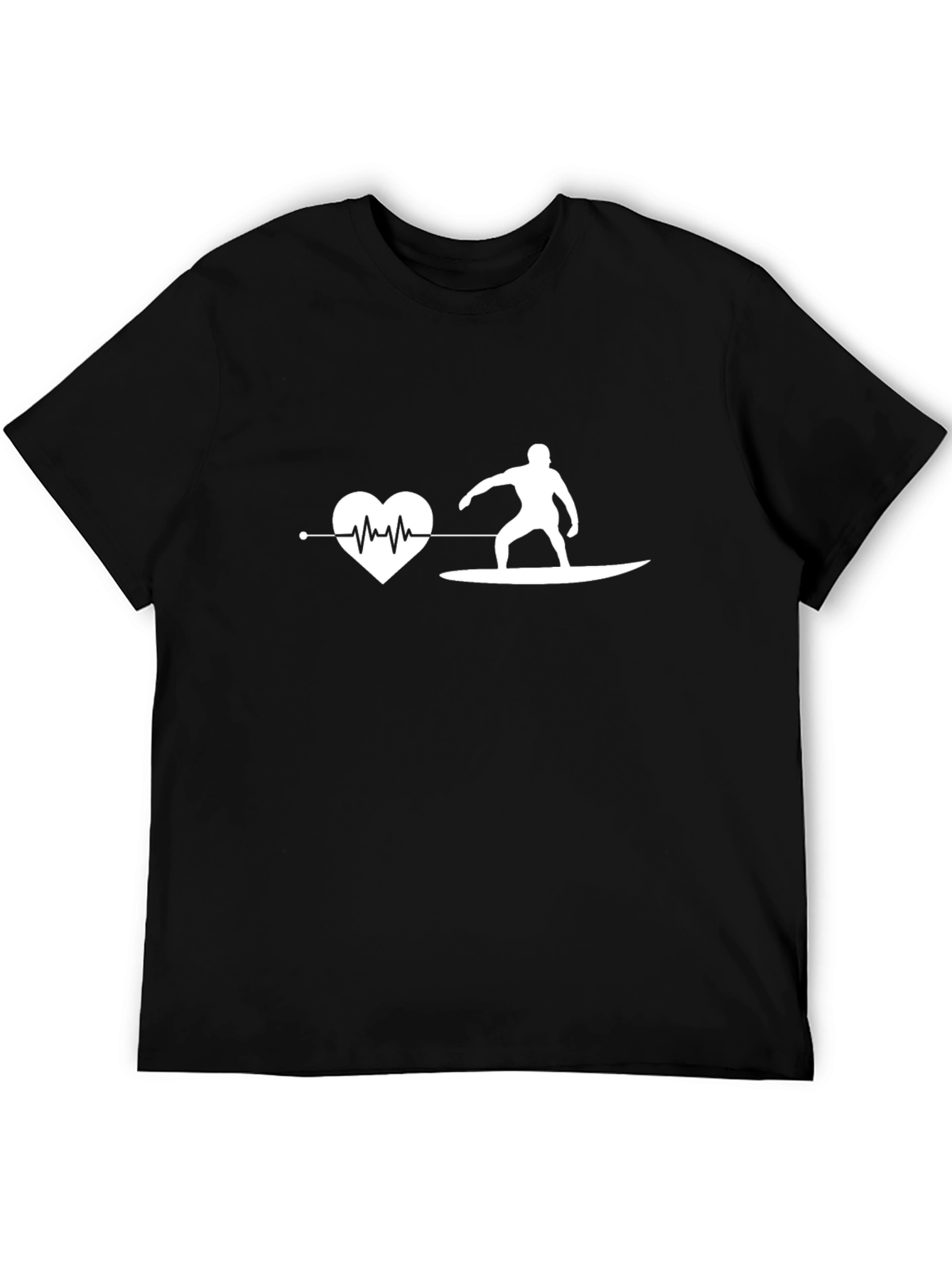Surfing Heartbeat T-Shirt - Passion on Display