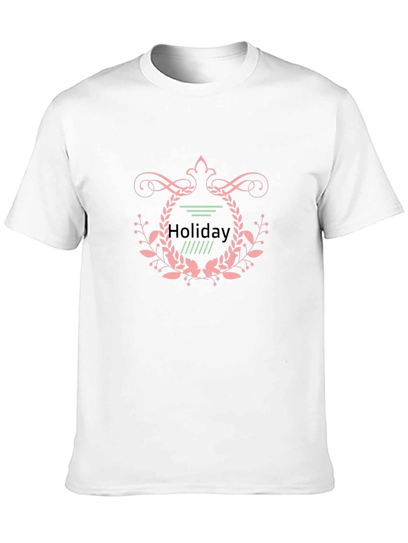Holiday Graphic Print Black T-Shirt