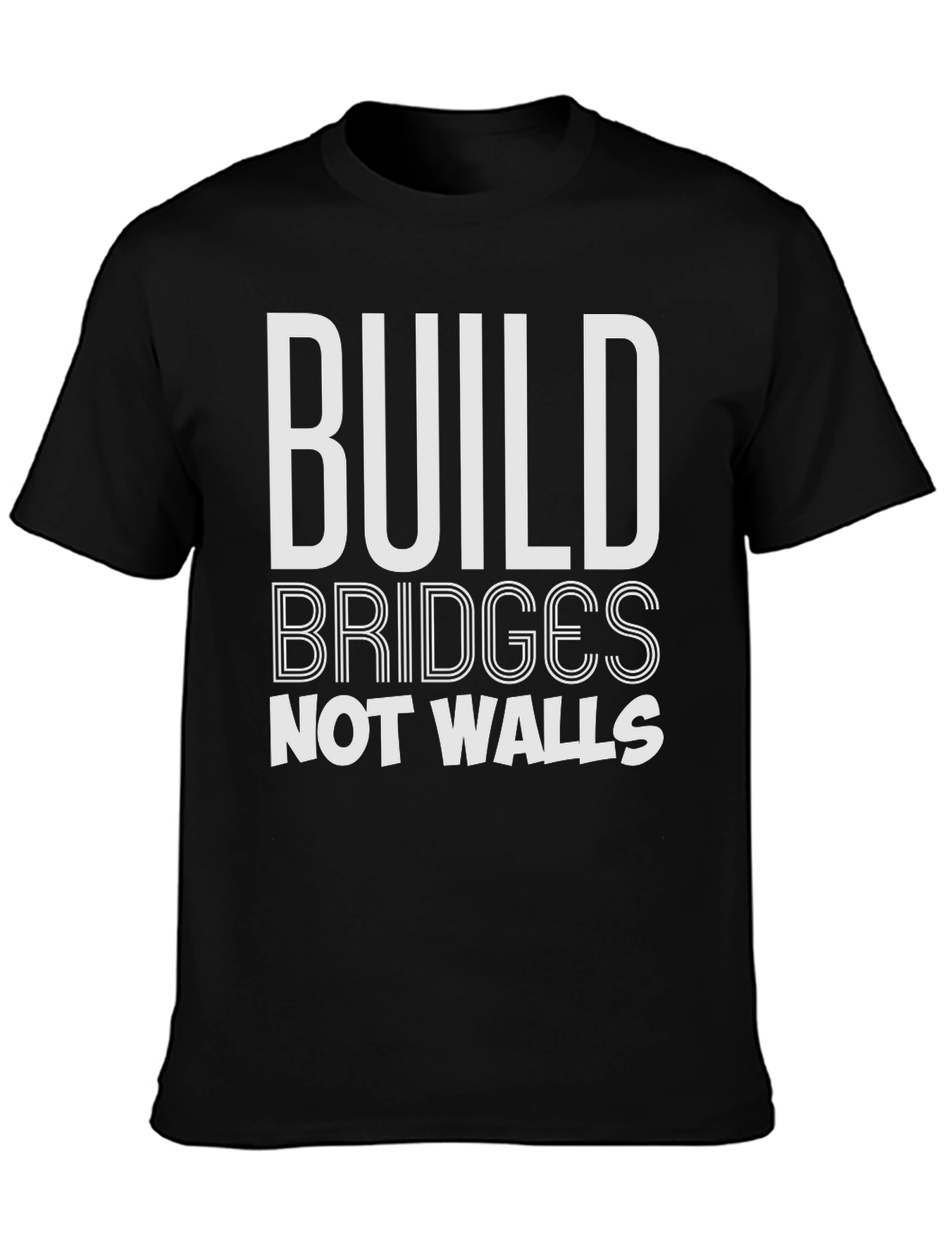 Build Bridges Not Walls Graphic T-Shirt